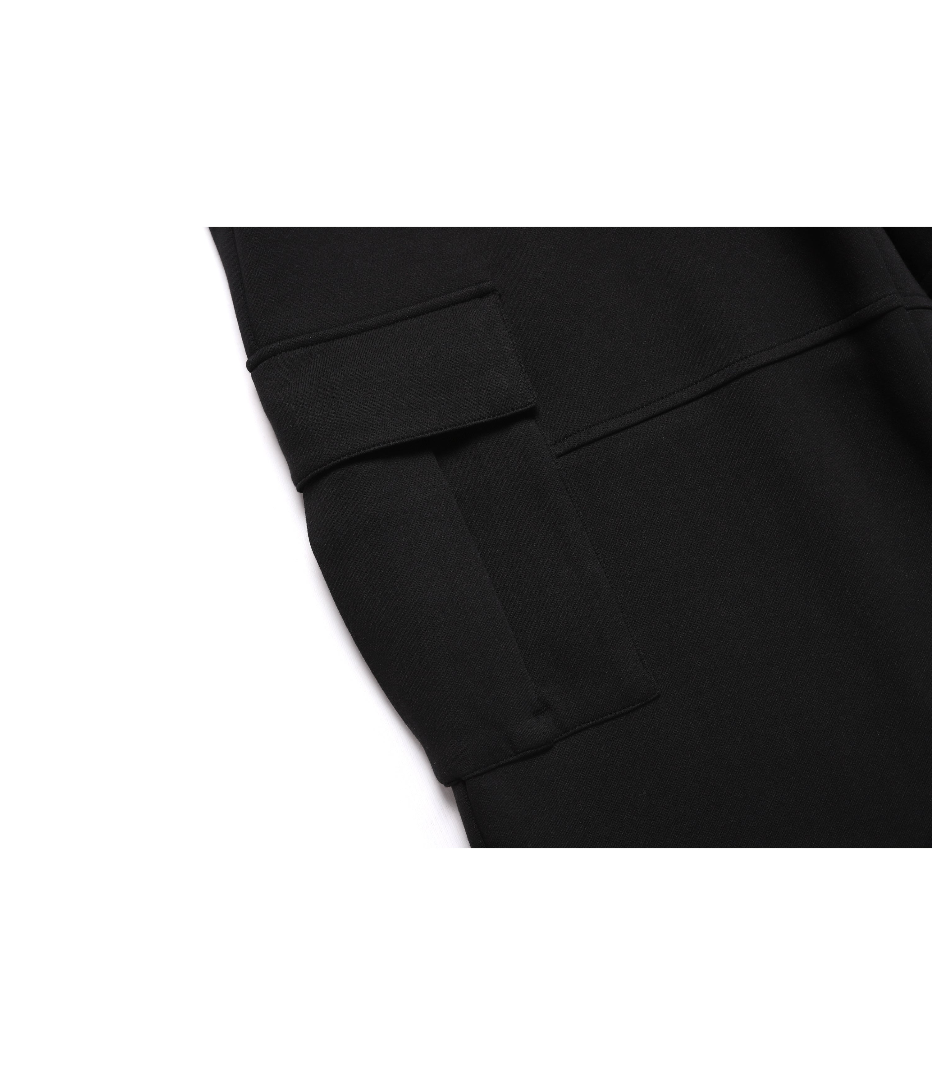 Unisex MARGAY Cargo Pocket Wide Pants<br>CARBON BLACK