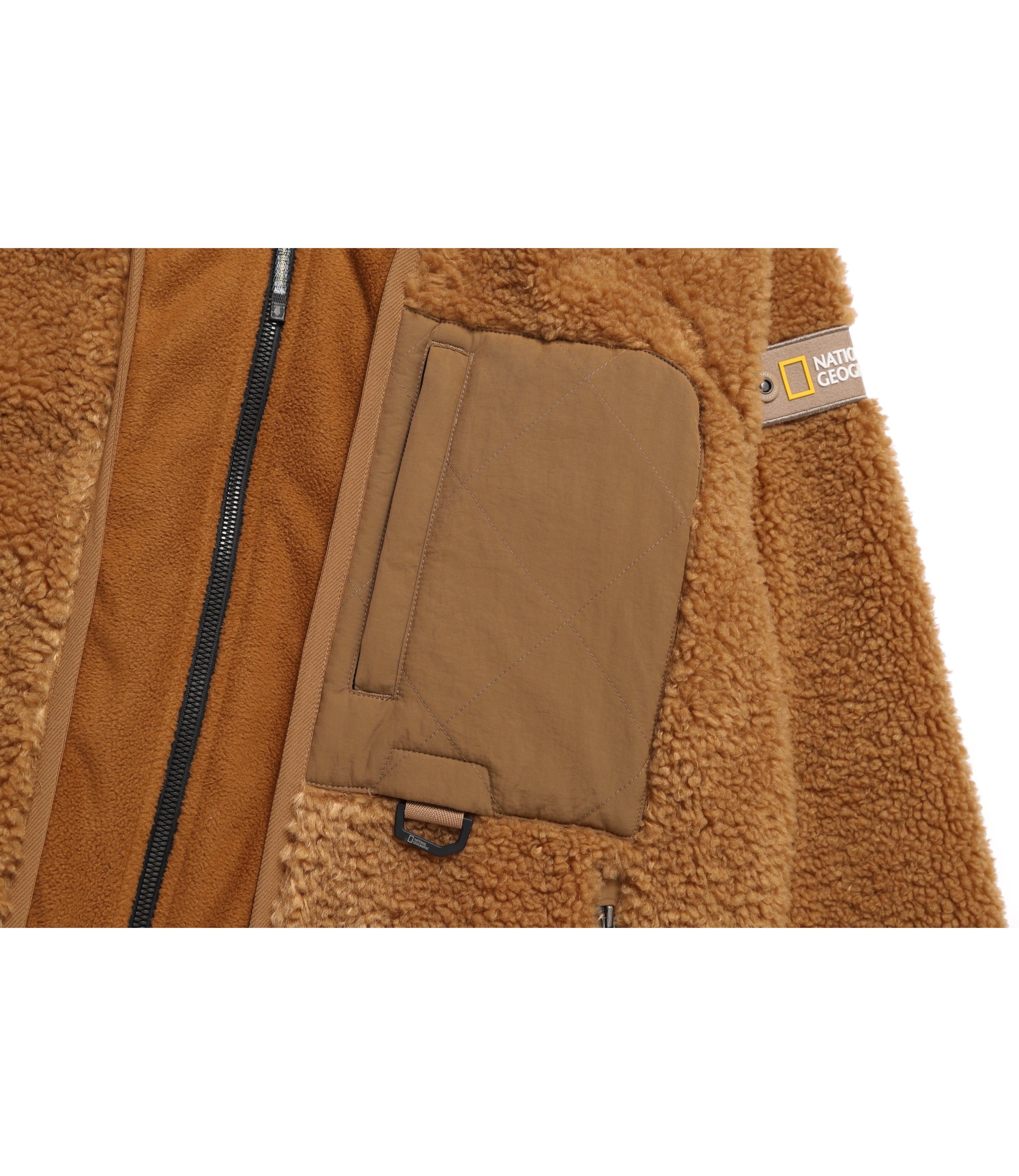 Unisex NRN Faux Fur Convertible Cardigan<br>TAN