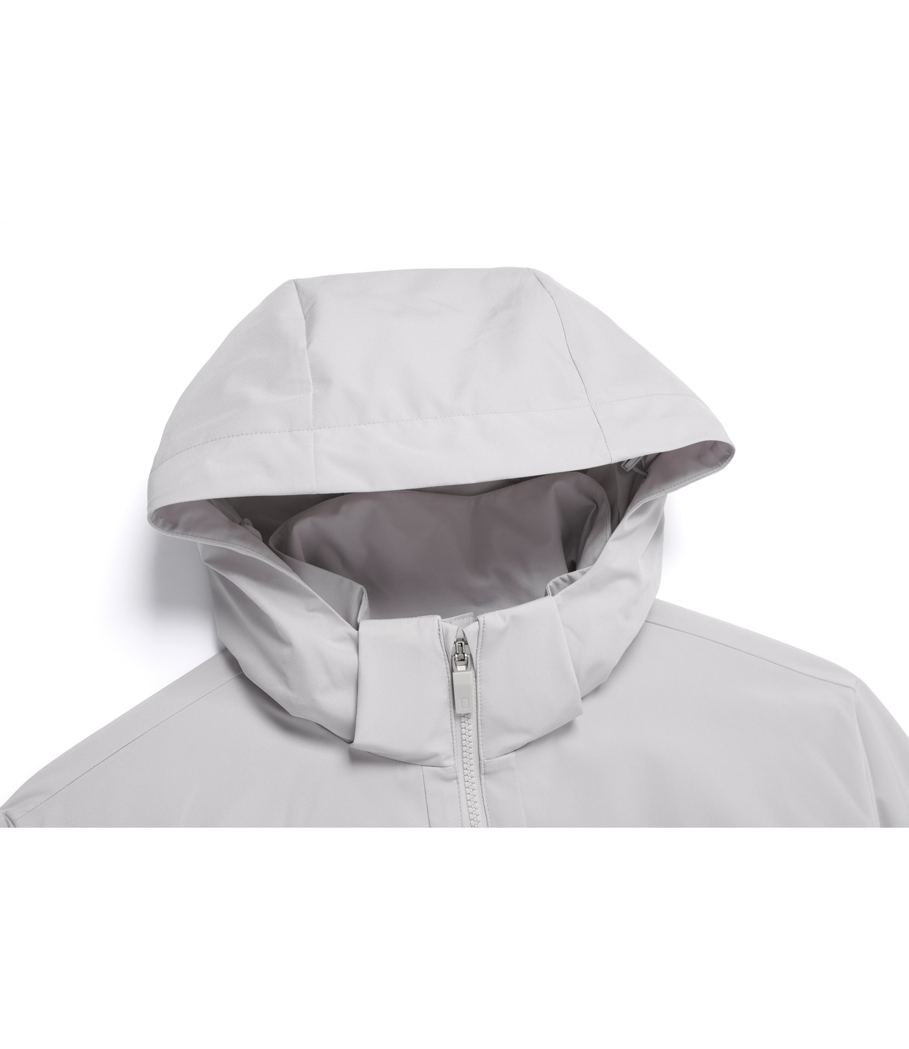 Unisex ASCELLA Color Block Detachable Hooded Jacket<br>L/GREY