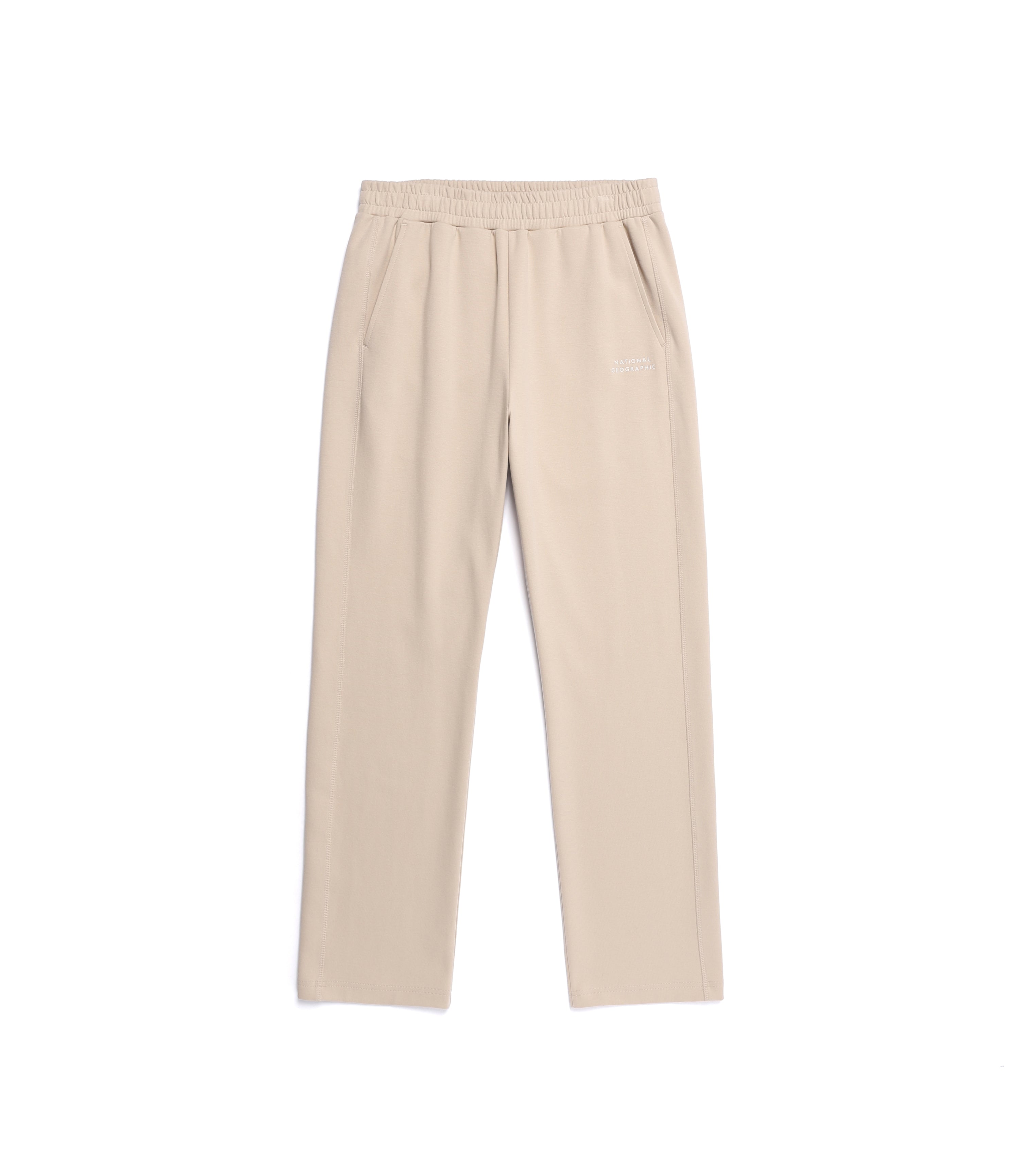 Unisex LONTRA Basic Fit Straight Sweatpants<br>L/BEIGE