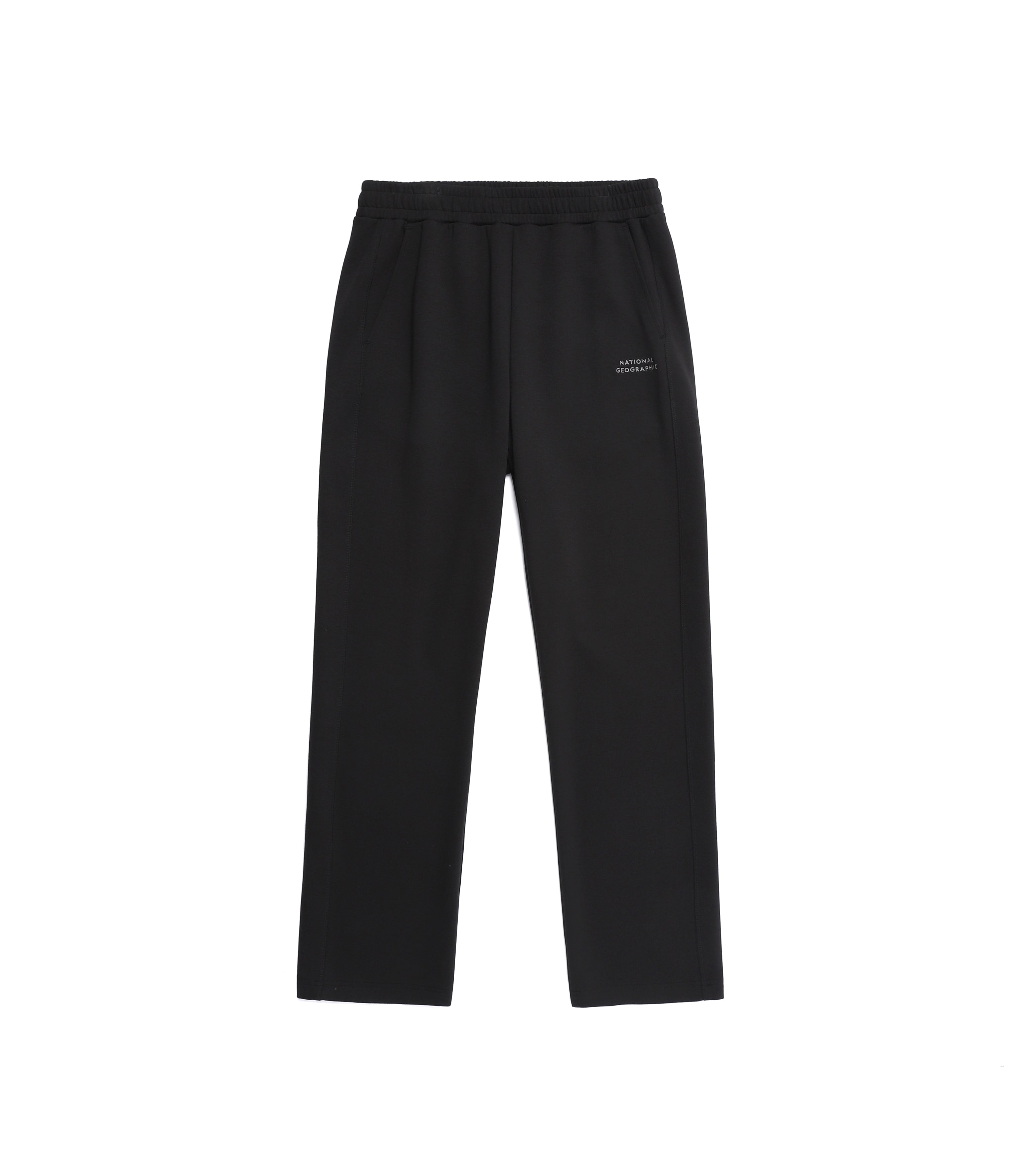 Unisex LONTRA Basic Fit Straight Sweatpants<br>BLACK