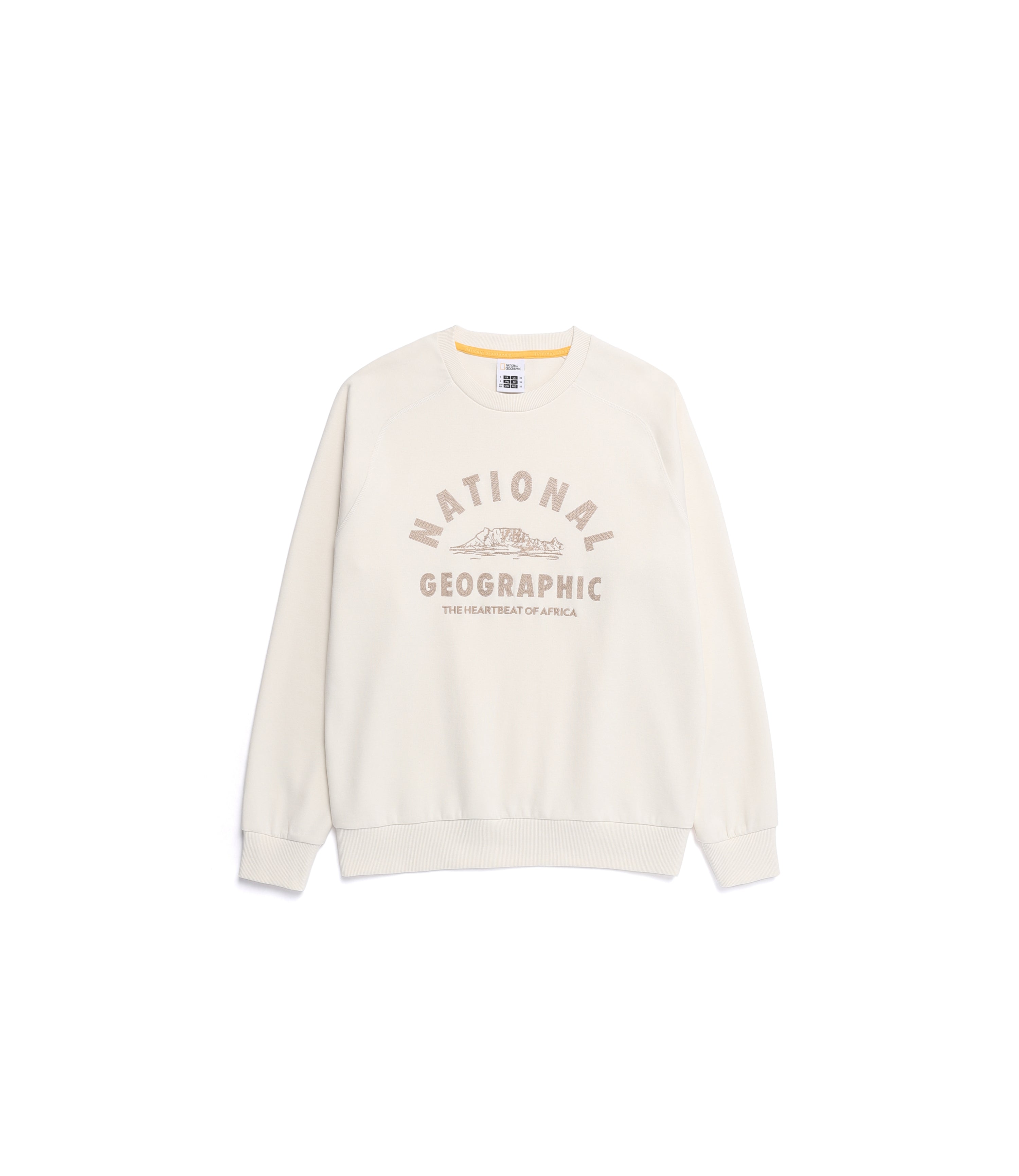 Unisex LONTRA Big Arch Logo Graphic Sweatshirt<br>IVORY