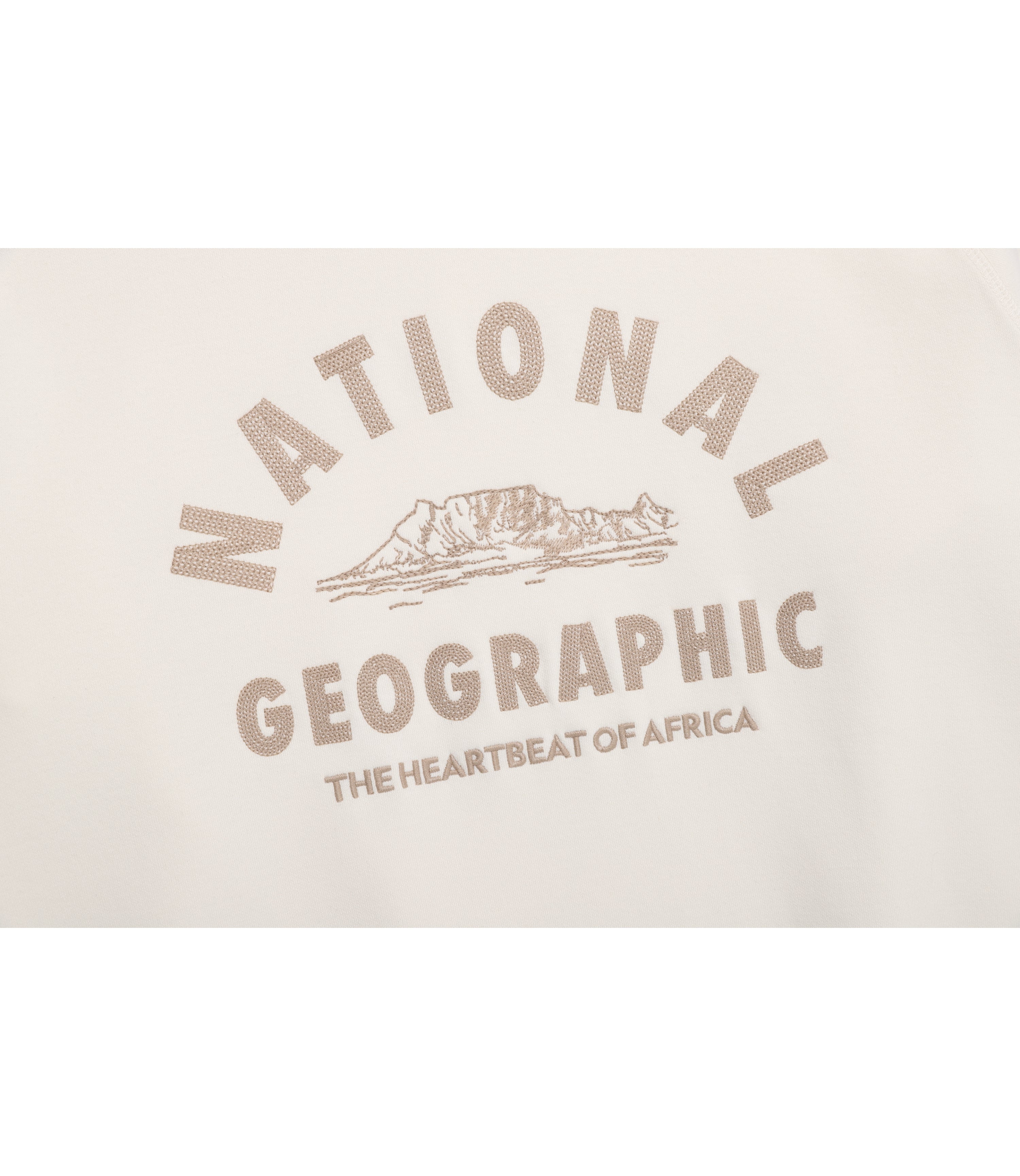 Unisex LONTRA Big Arch Logo Graphic Sweatshirt<br>IVORY