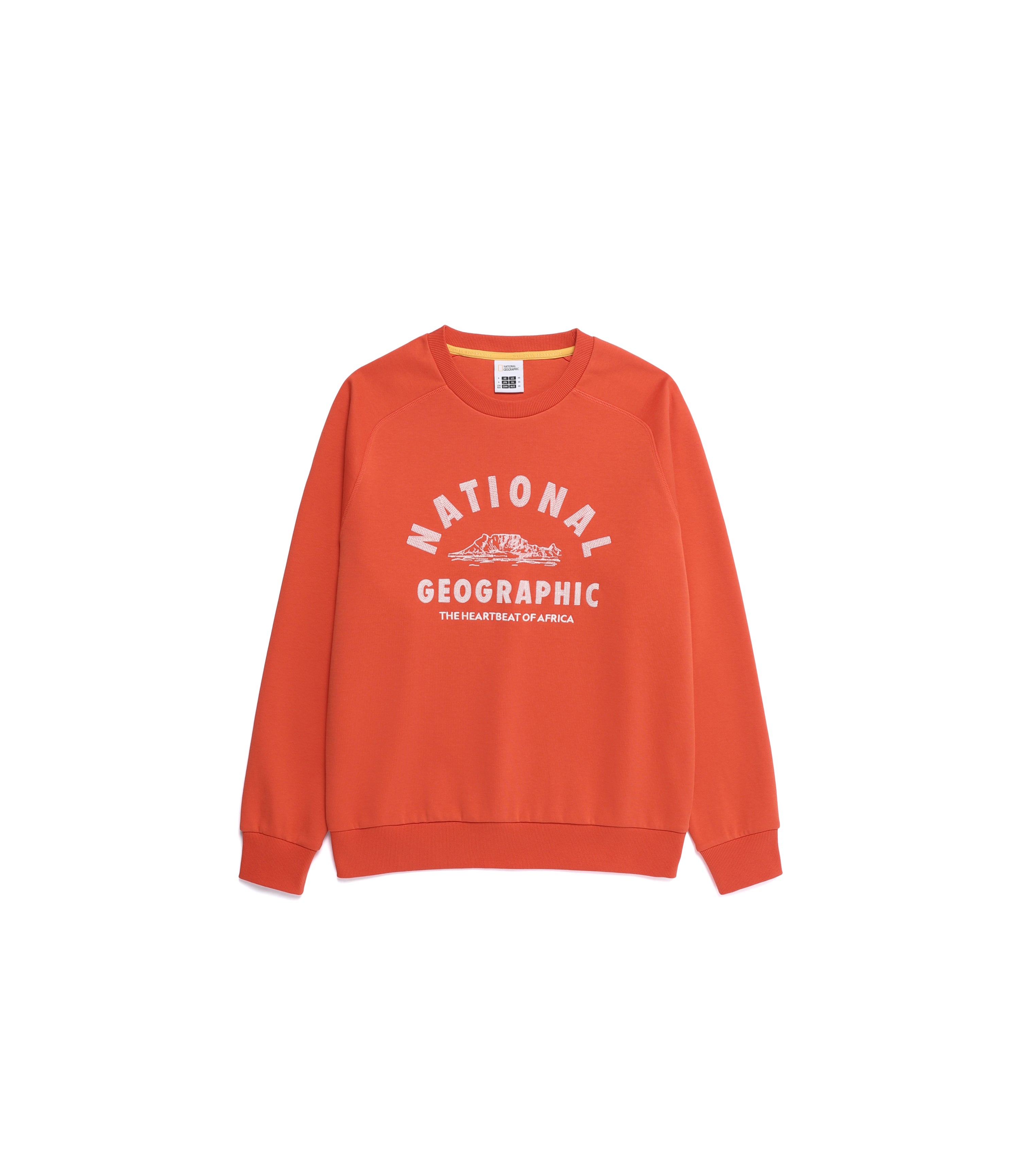 Unisex LONTRA Big Arch Logo Graphic Sweatshirt<br>L/ORANGE