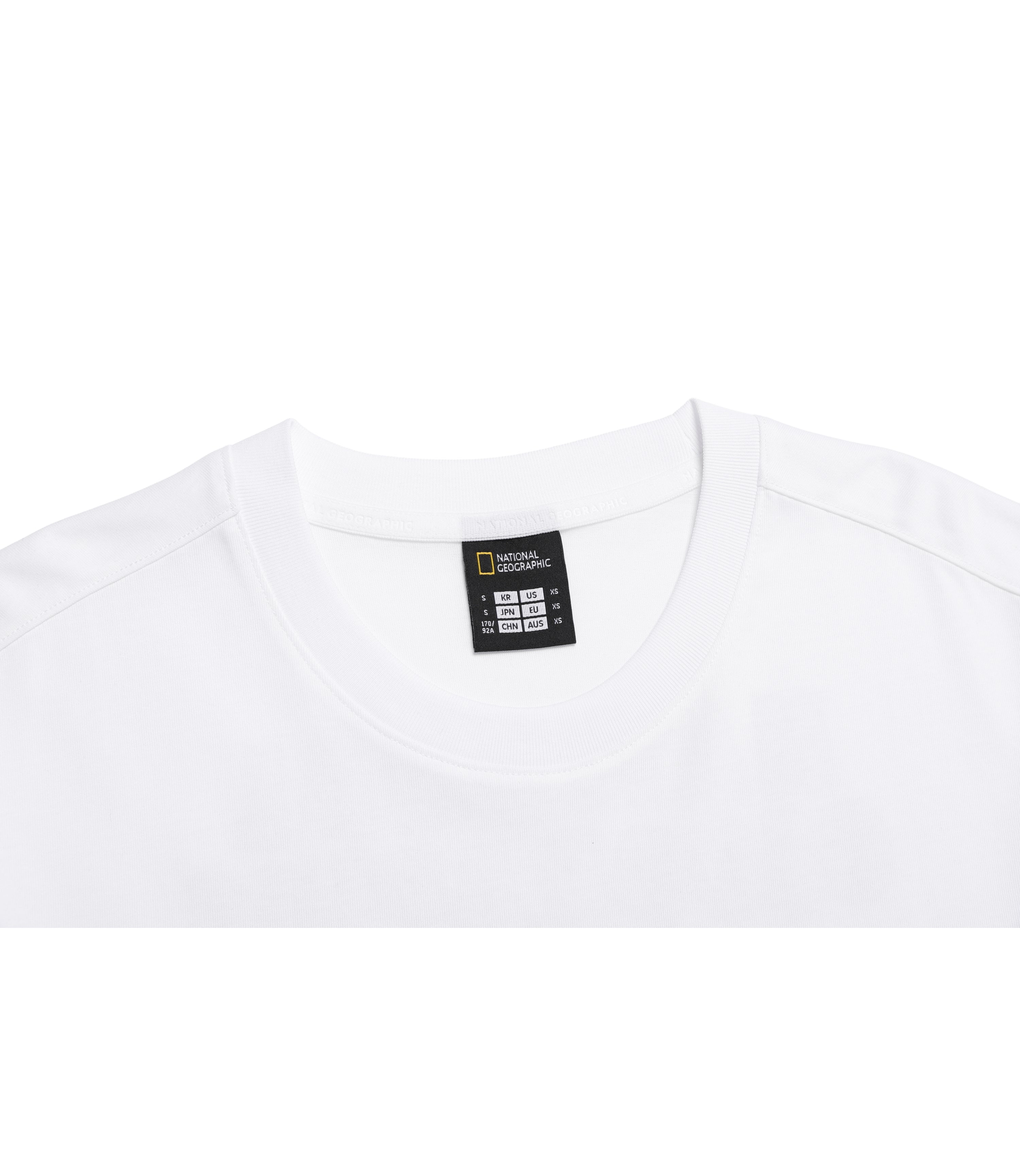 Unisex Semi-Over Fit Graphic Short Sleeve Tee<br>WHITE
