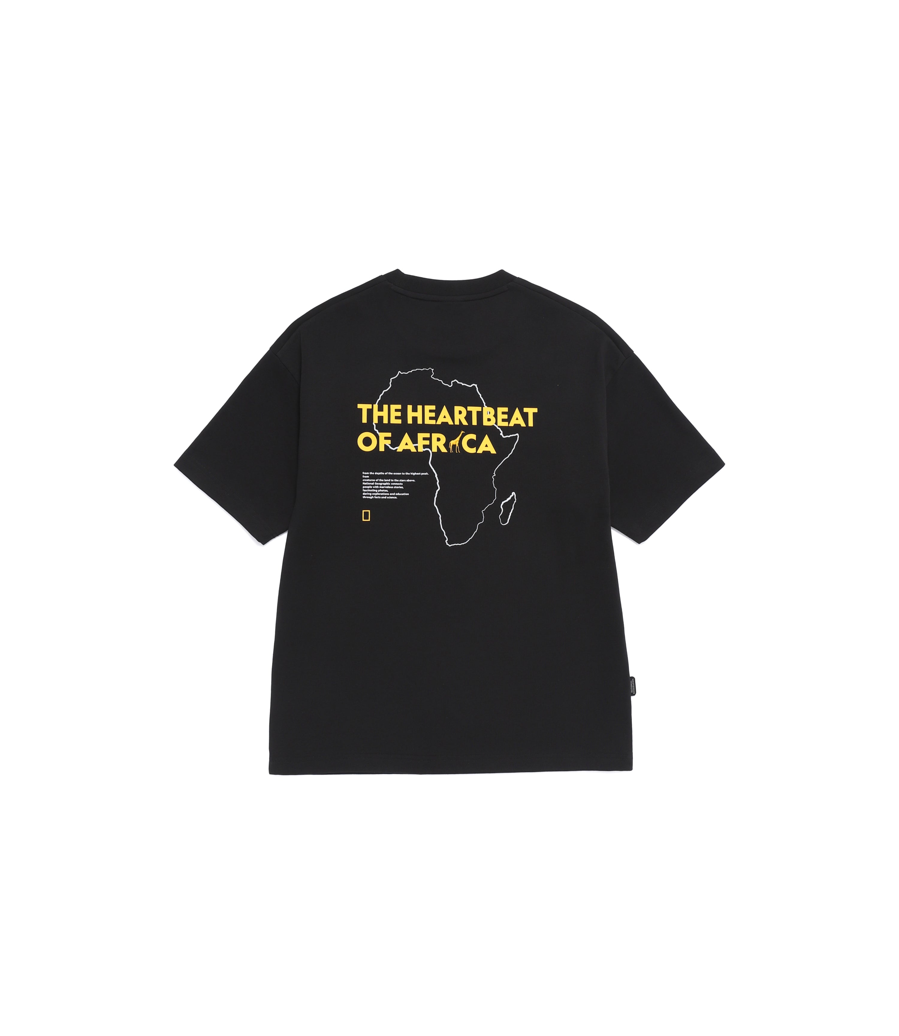 Unisex AVIS Aerosilver Graphic Semi-Overfit Short Sleeve Tee<br>BLACK
