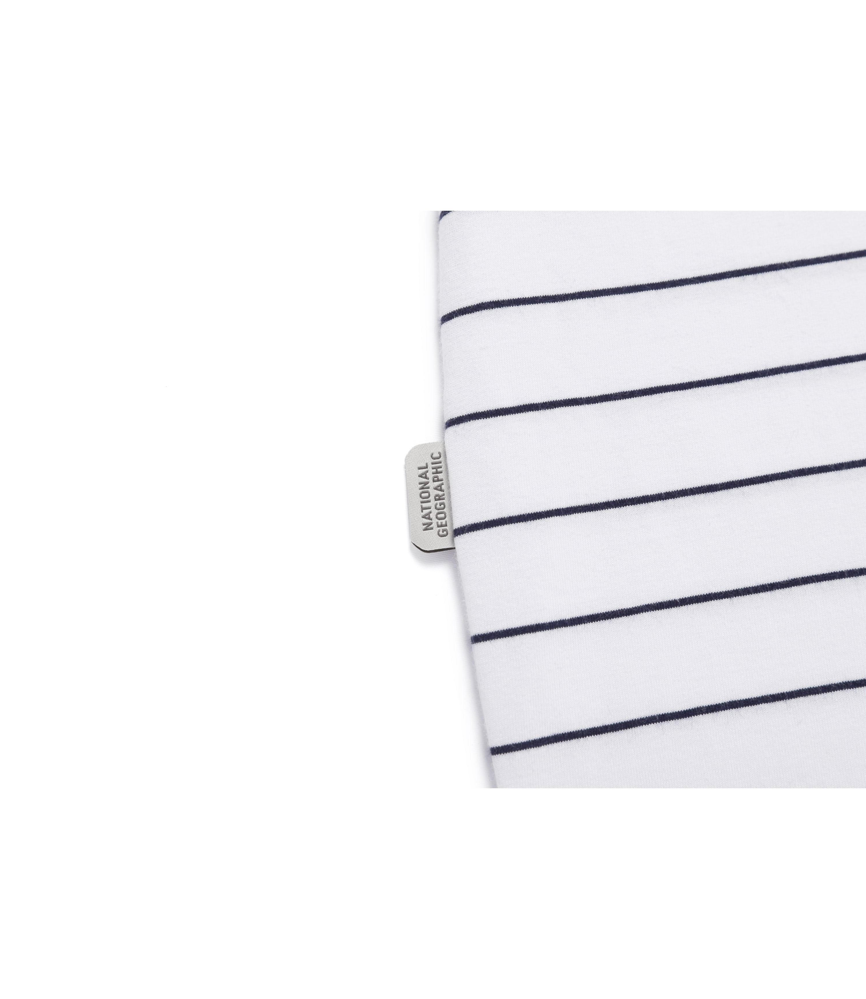 Unisex Stripe Semi-Overfit Short Sleeve Tee<br>NAVY