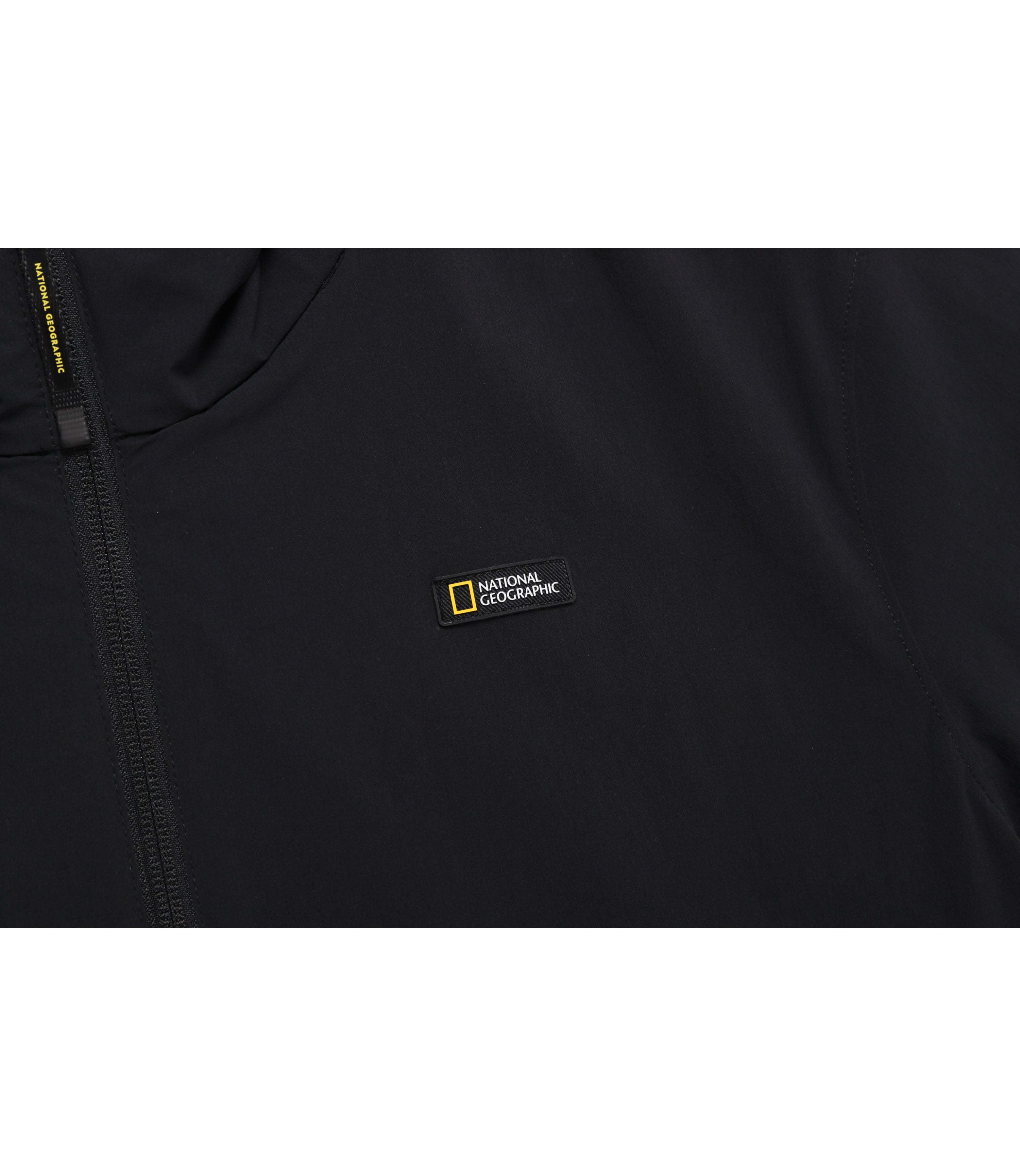 Unisex ADELIE Light Woven Stretch Short Sleeve Anorak<br>CARBON BLACK