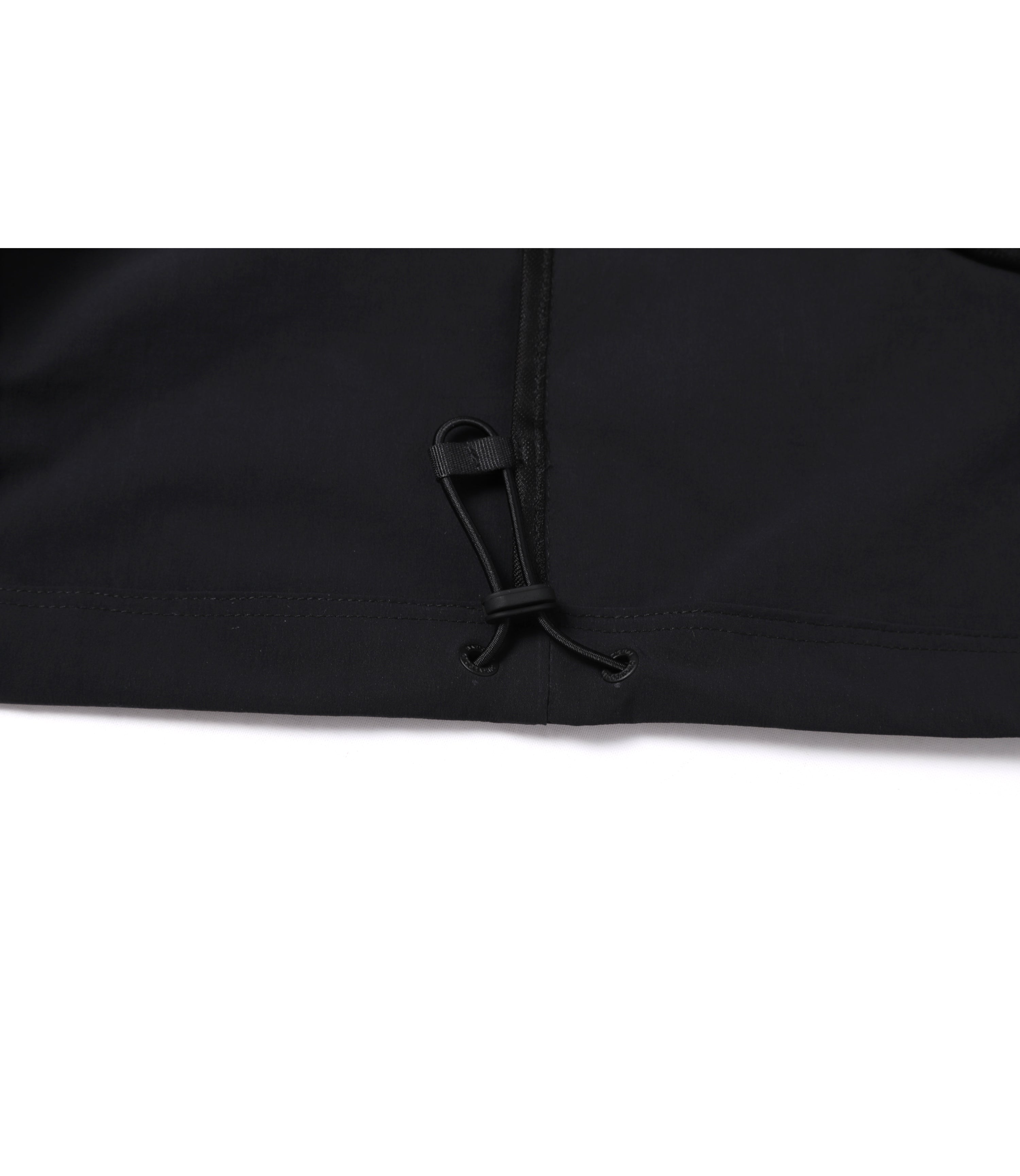 Unisex ADELIE Light Woven Stretch Short Sleeve Anorak<br>CARBON BLACK