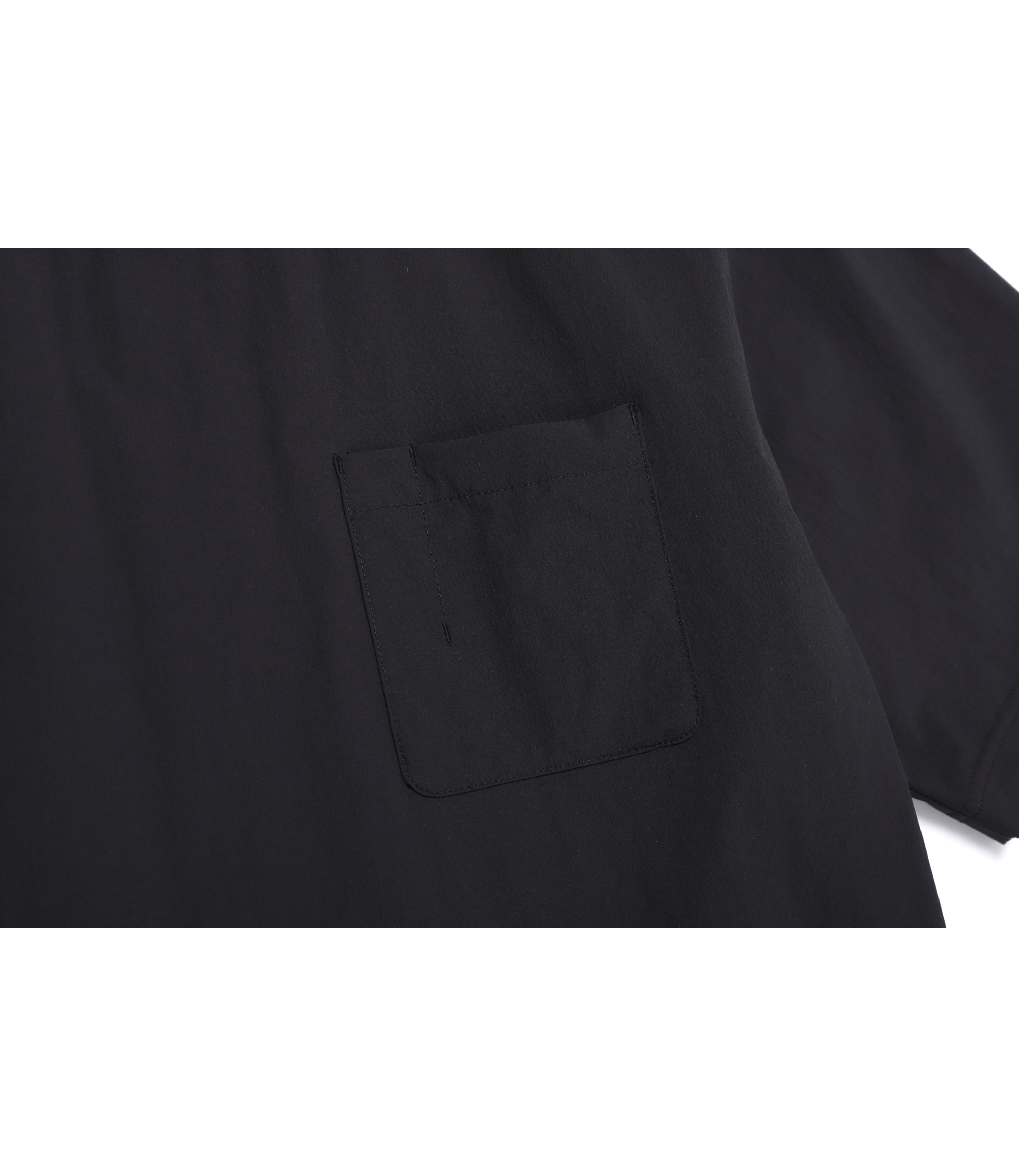 Unisex Freeze Stretch Semi-Overfit Pocket Short Sleeve Tee<br>BLACK