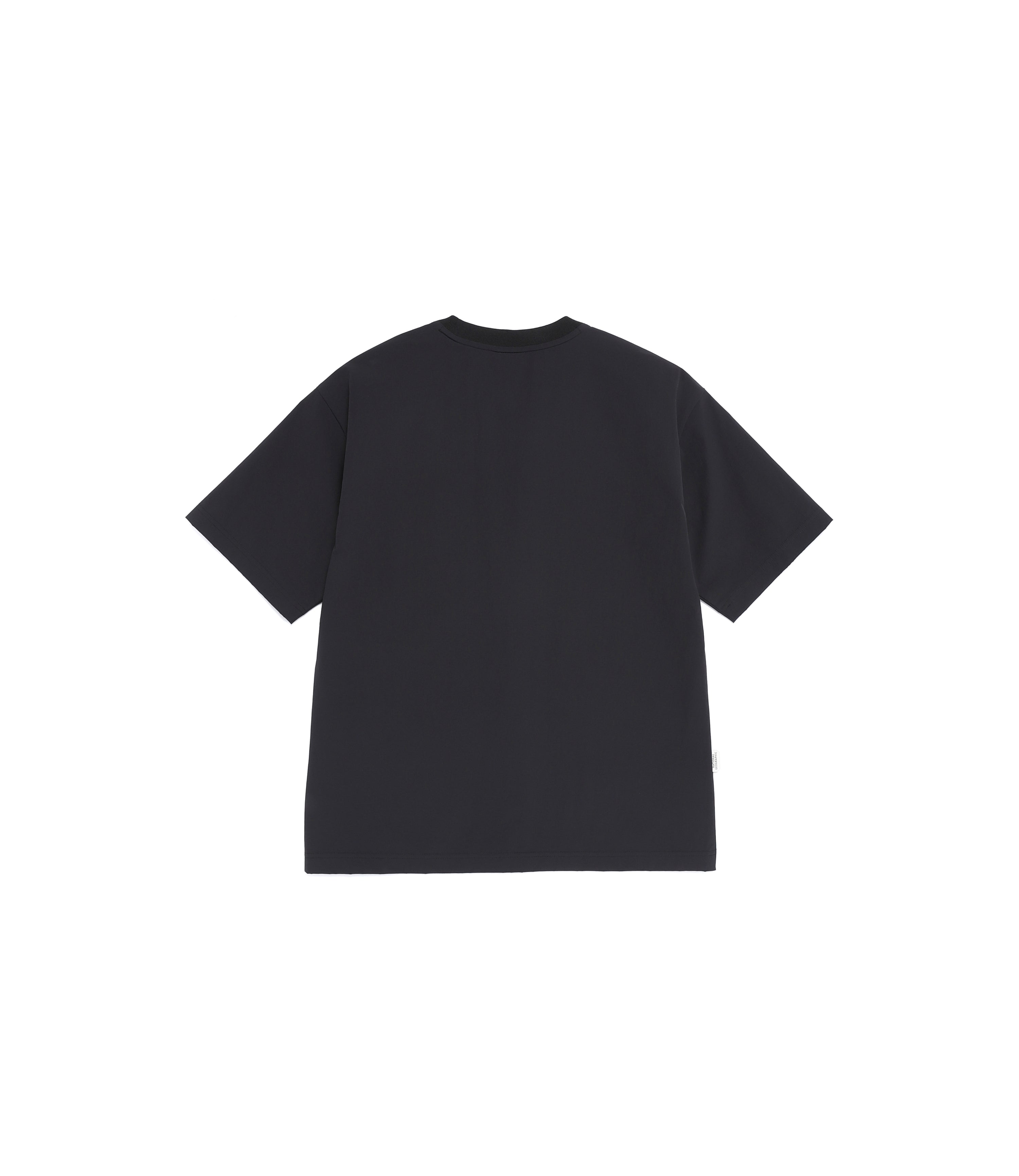 Unisex Freeze Stretch Semi-Overfit Pocket Short Sleeve Tee<br>BLACK