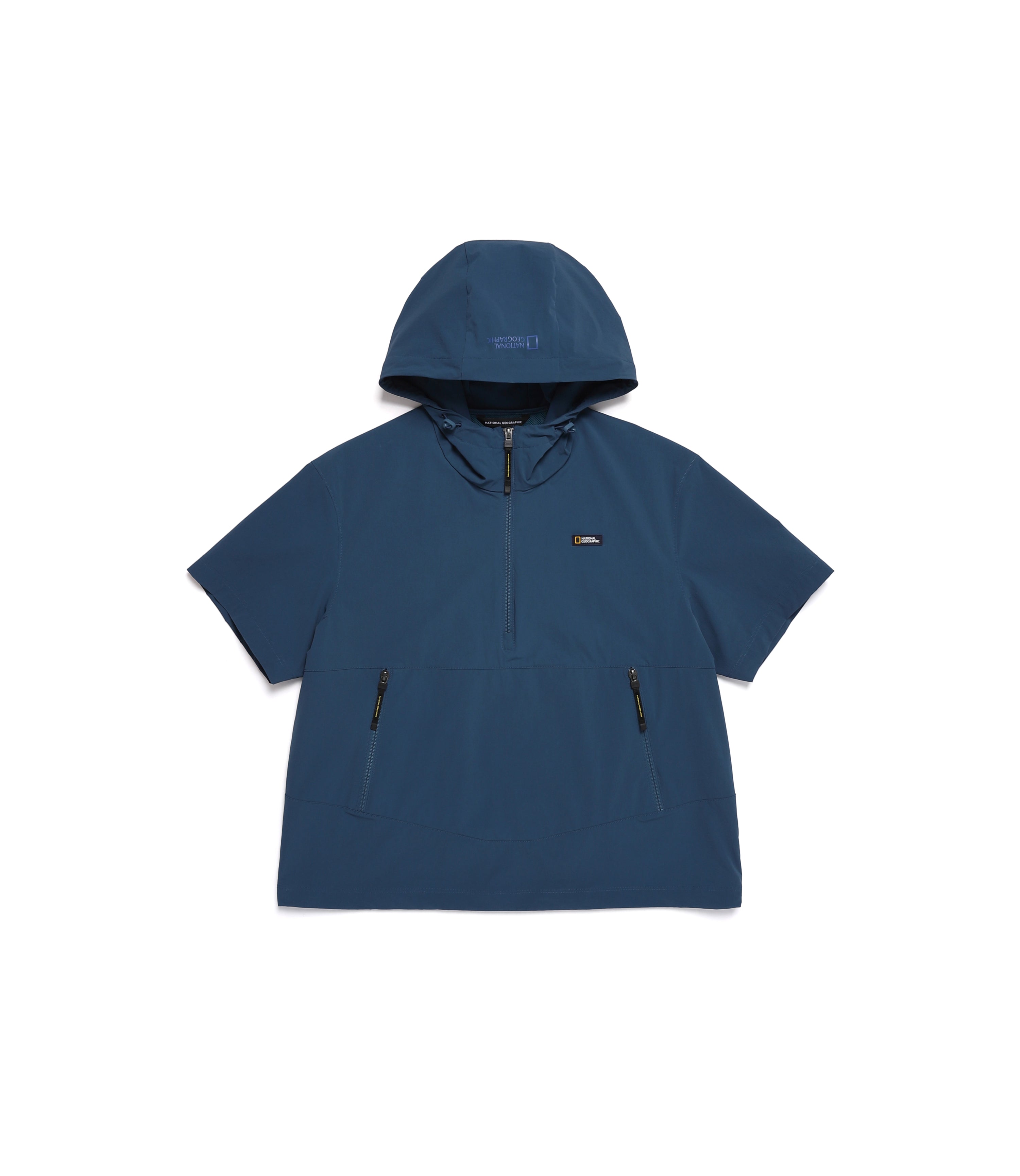 Unisex ADELIE Light Woven Stretch Short Sleeve Anorak<br>TURQUOISE