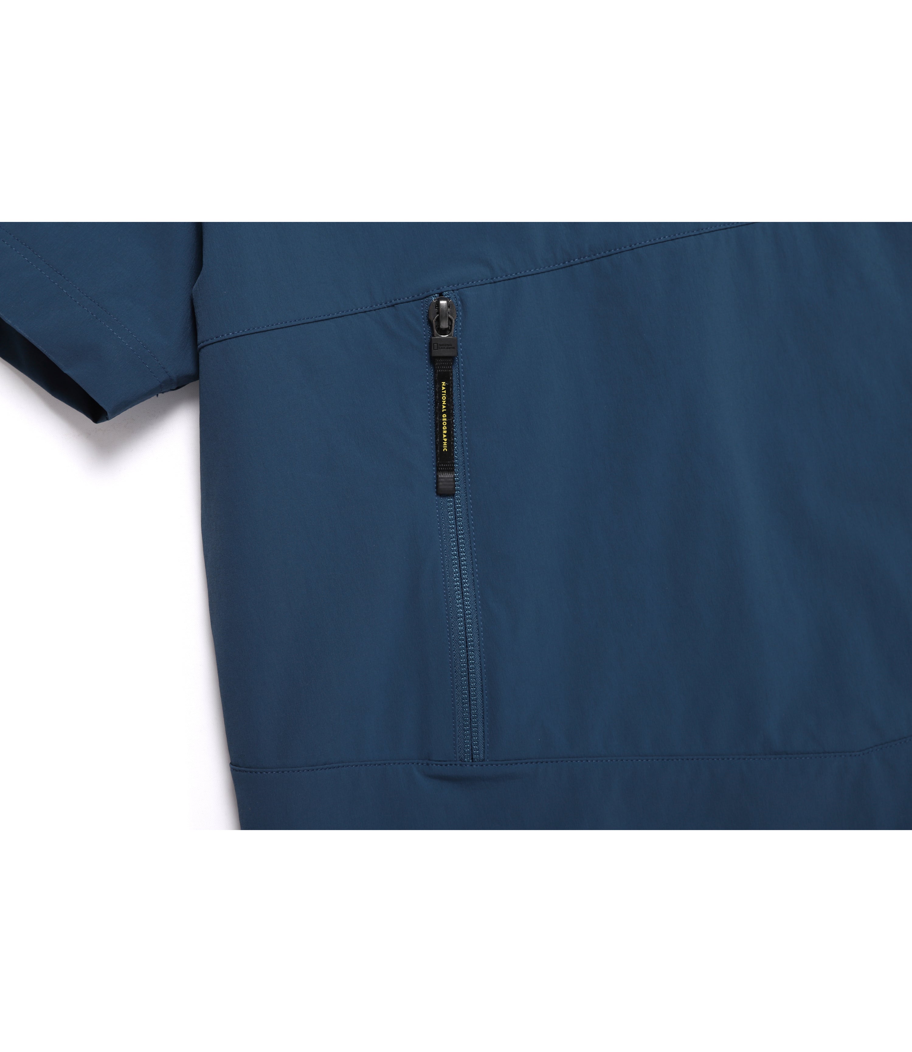 Unisex ADELIE Light Woven Stretch Short Sleeve Anorak<br>TURQUOISE