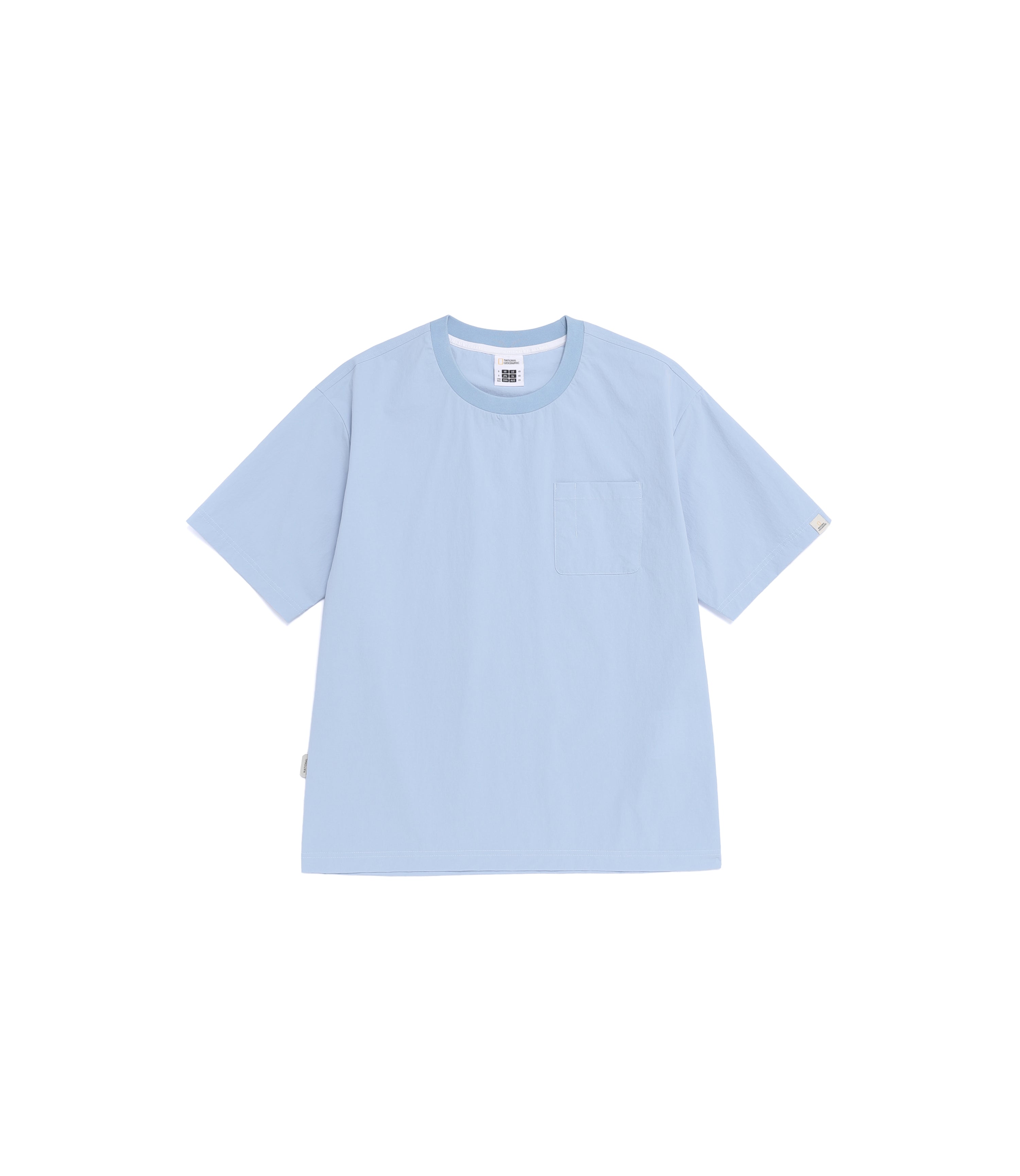 Unisex Freeze Stretch Semi-Overfit Pocket Short Sleeve Tee<br>STORM BLUE