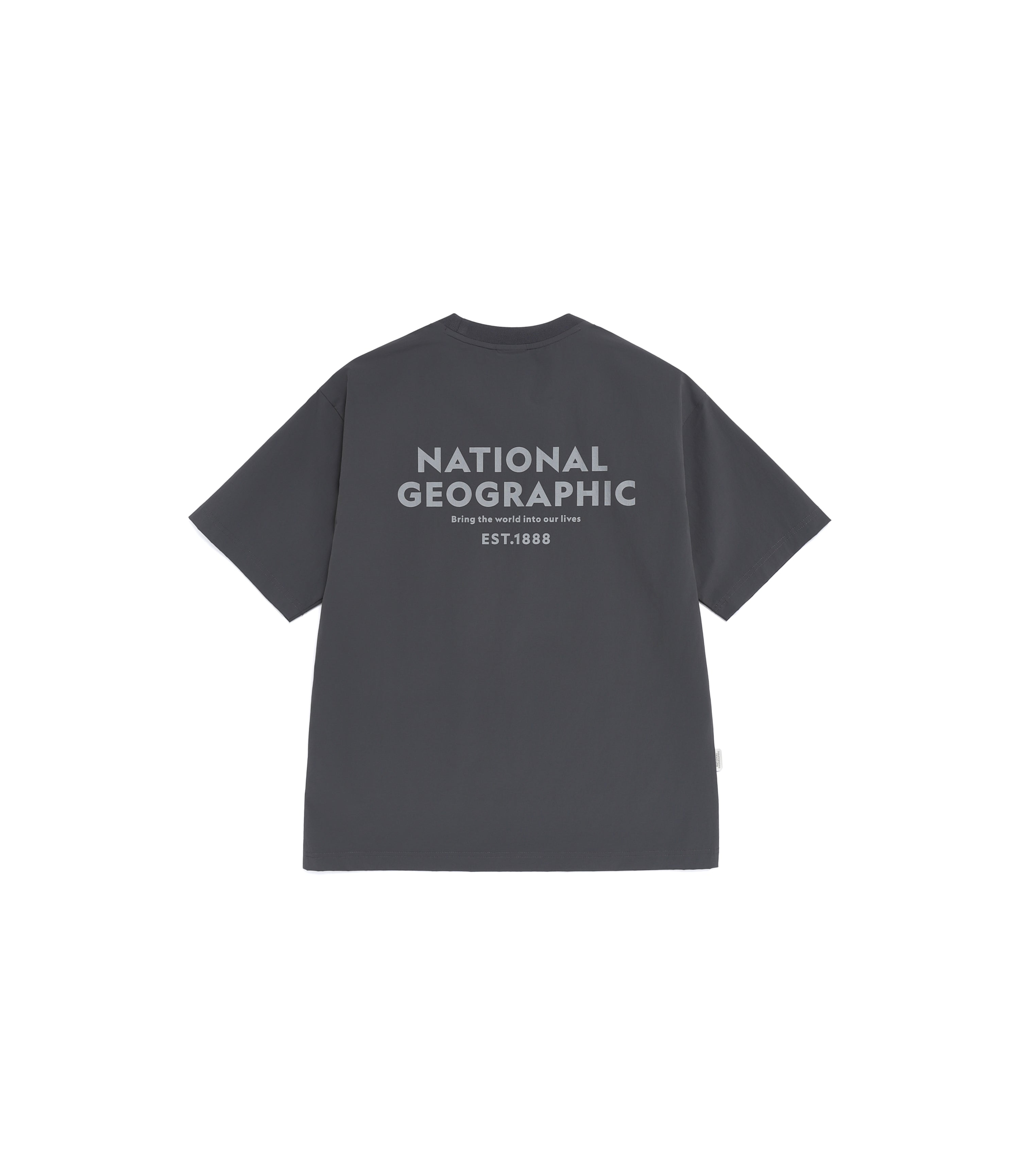 Unisex Freeze Stretch Graphic Semi-Overfit Short Sleeve Tee<br>GREY