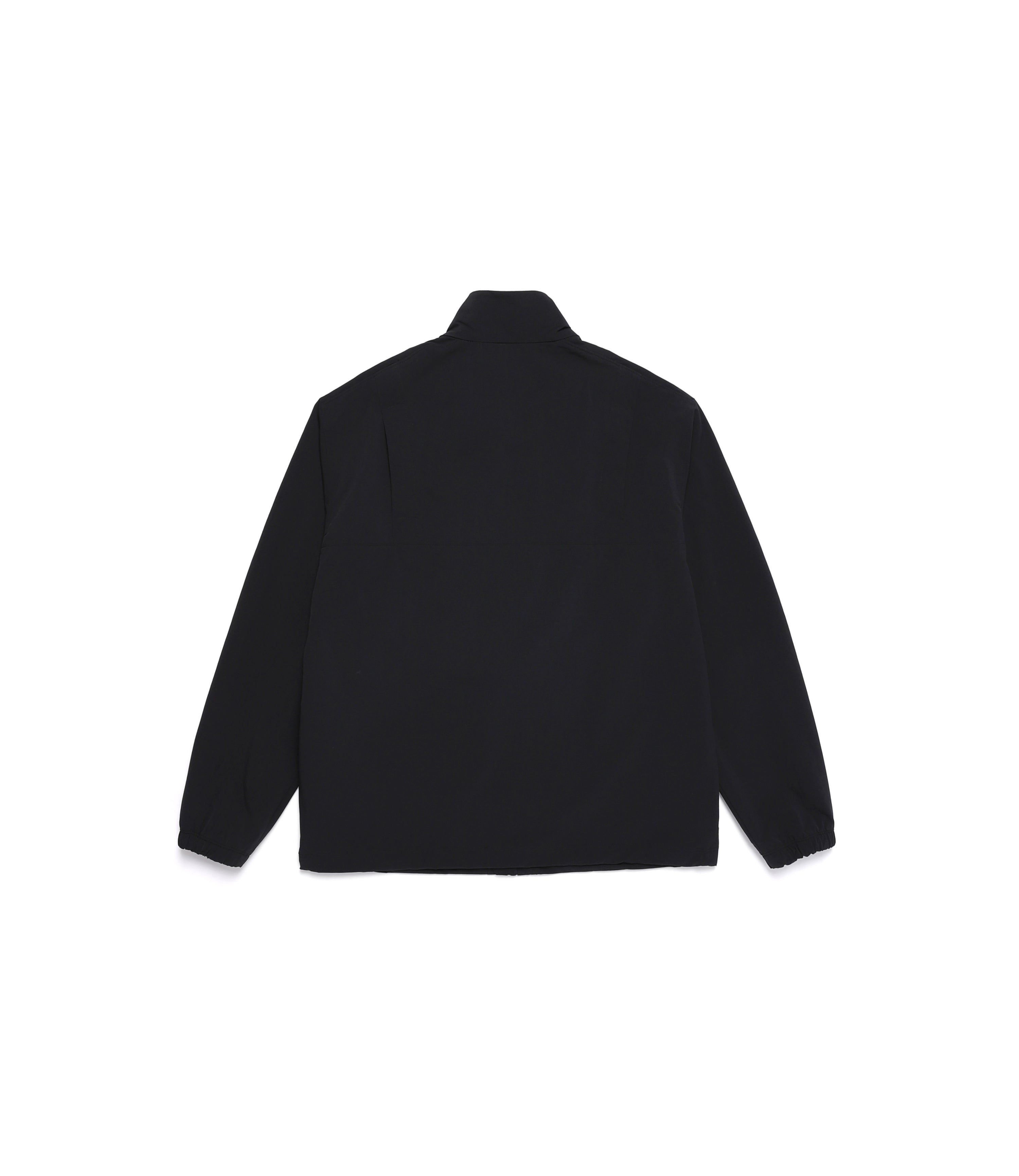 Unisex ADELIE Light Woven Stretch High Neck Jumper<br>CARBON BLACK
