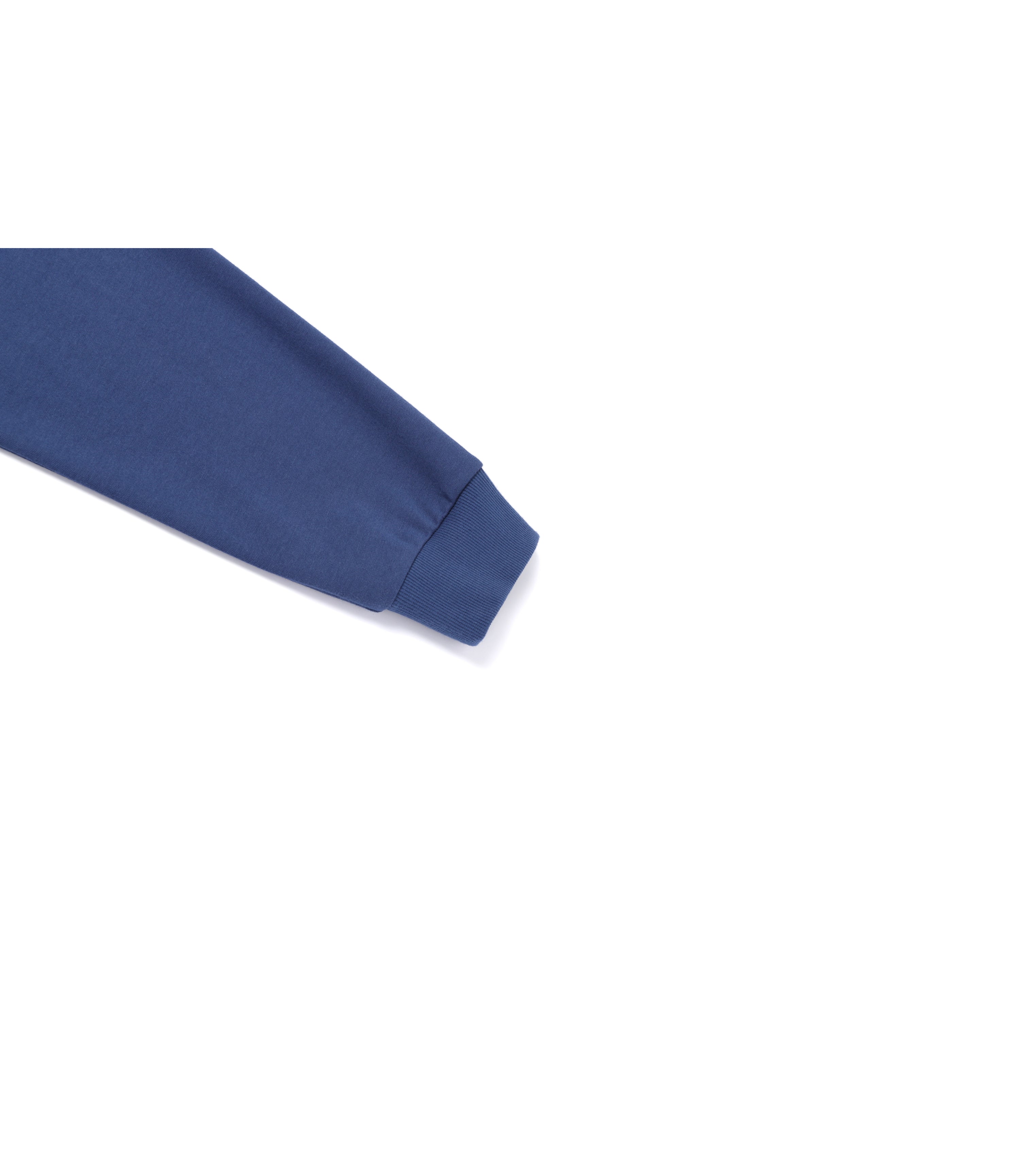 Unisex LONTRA Lettering Graphic Semi-Over Fit Sweatshirt<br>DARK BLUE