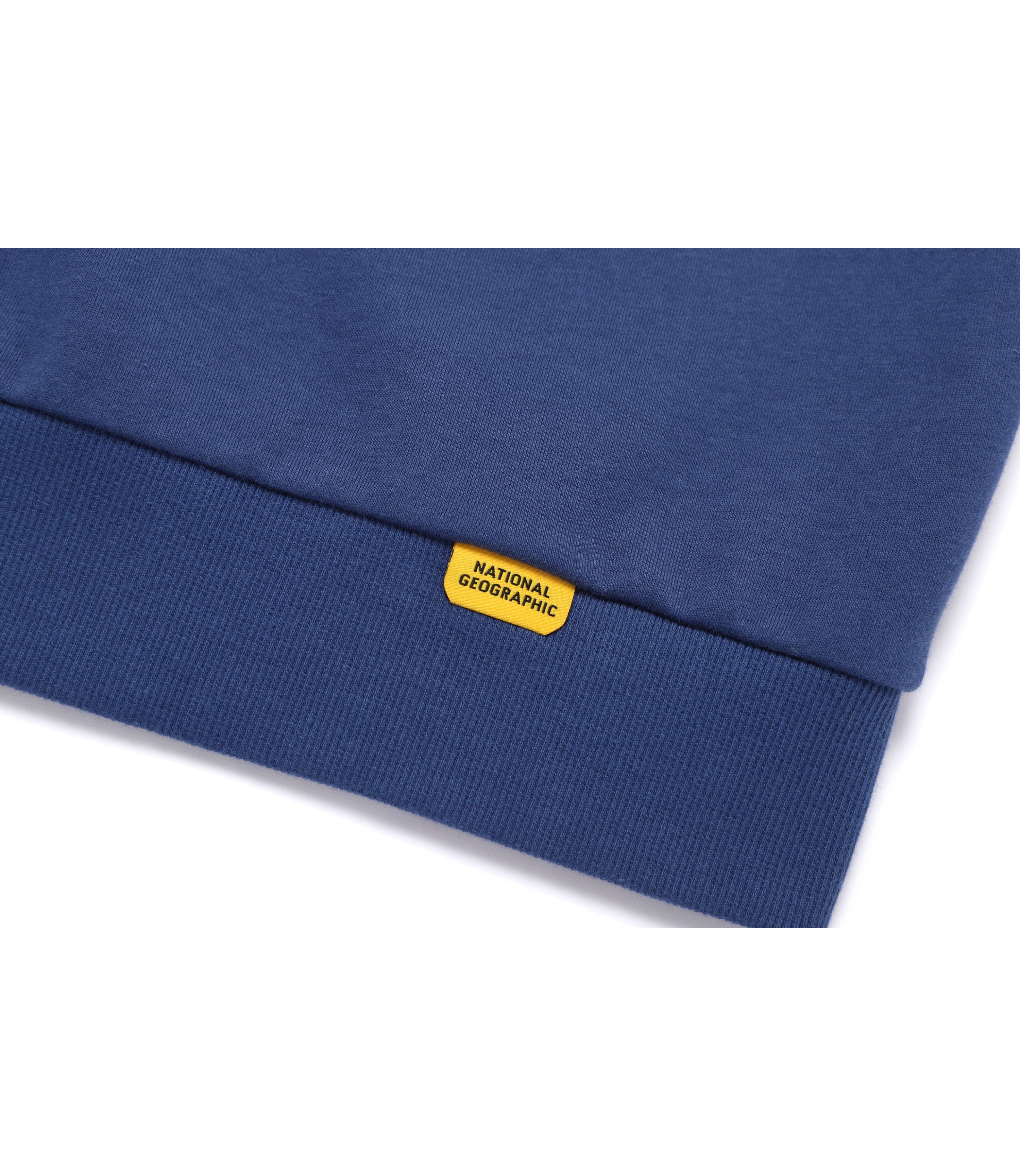 Unisex LONTRA Lettering Graphic Semi-Over Fit Sweatshirt<br>DARK BLUE