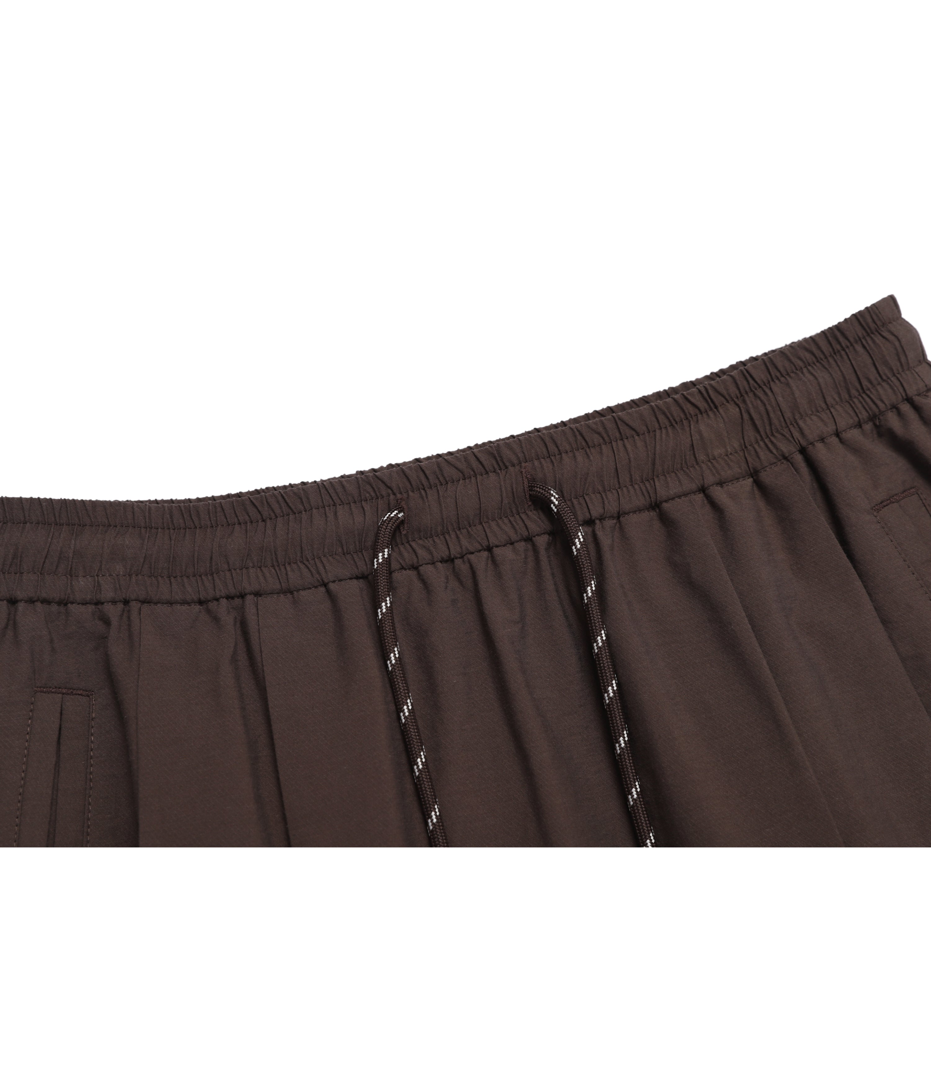 Women's Cotton A-Line Pleated Skirt<br>BROWN