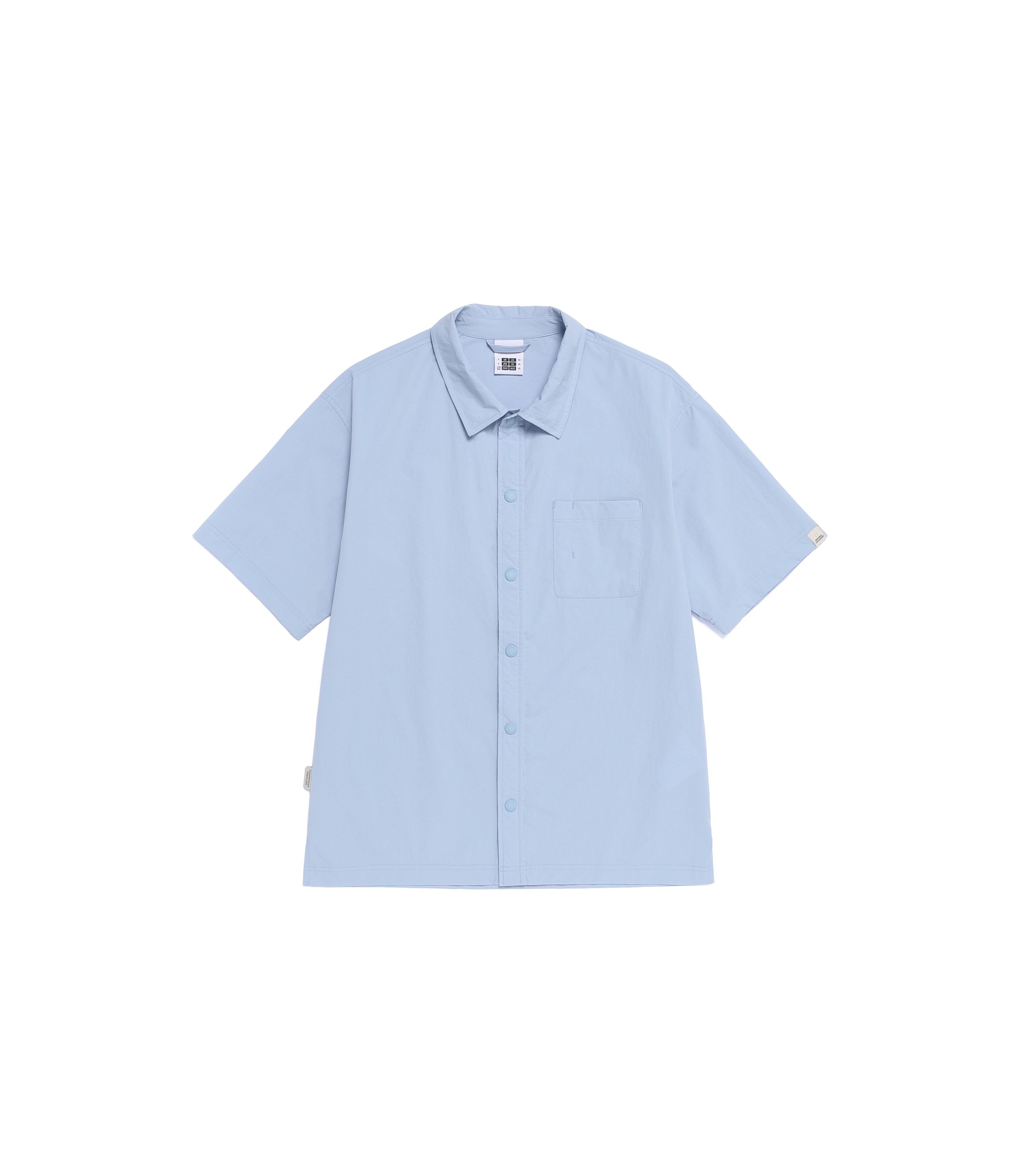 Unisex Freeze Stretch Semi-Overfit Short Sleeve Shirt<br>STORM BLUE