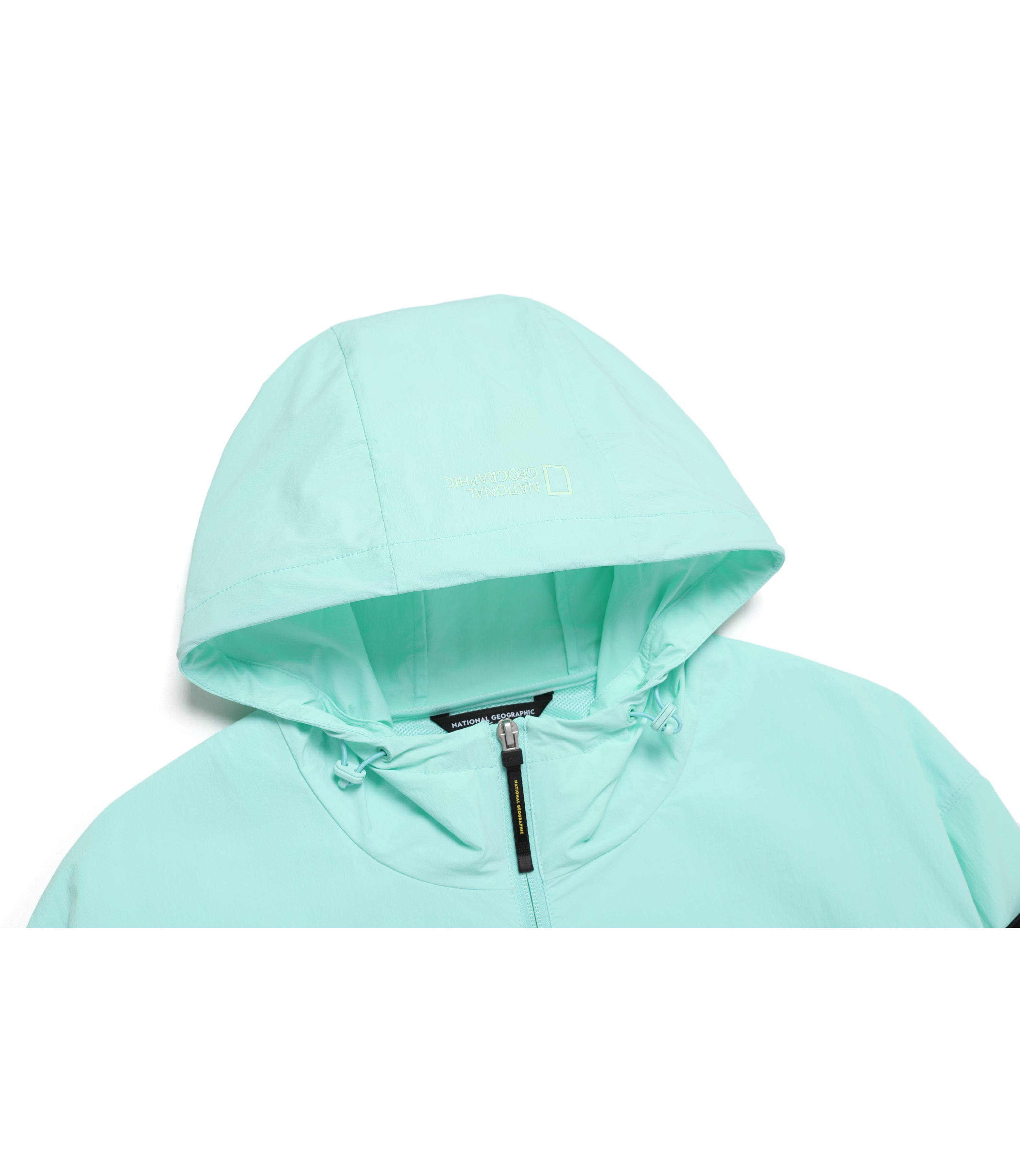 Unisex ADELIE Light Woven Stretch Full Zip-Up Hooded Jumper<br>MINT