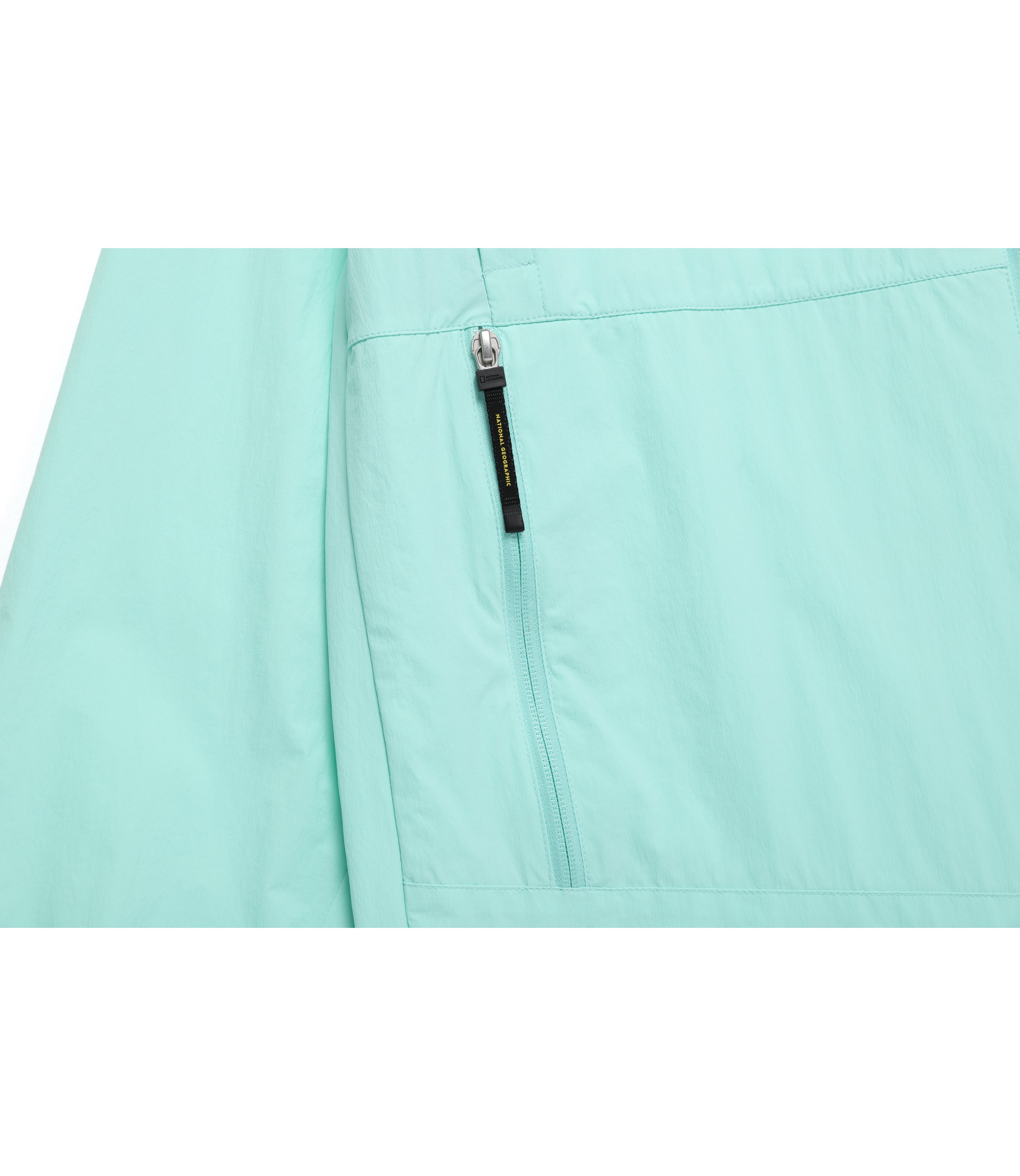 Unisex ADELIE Light Woven Stretch Full Zip-Up Hooded Jumper<br>MINT