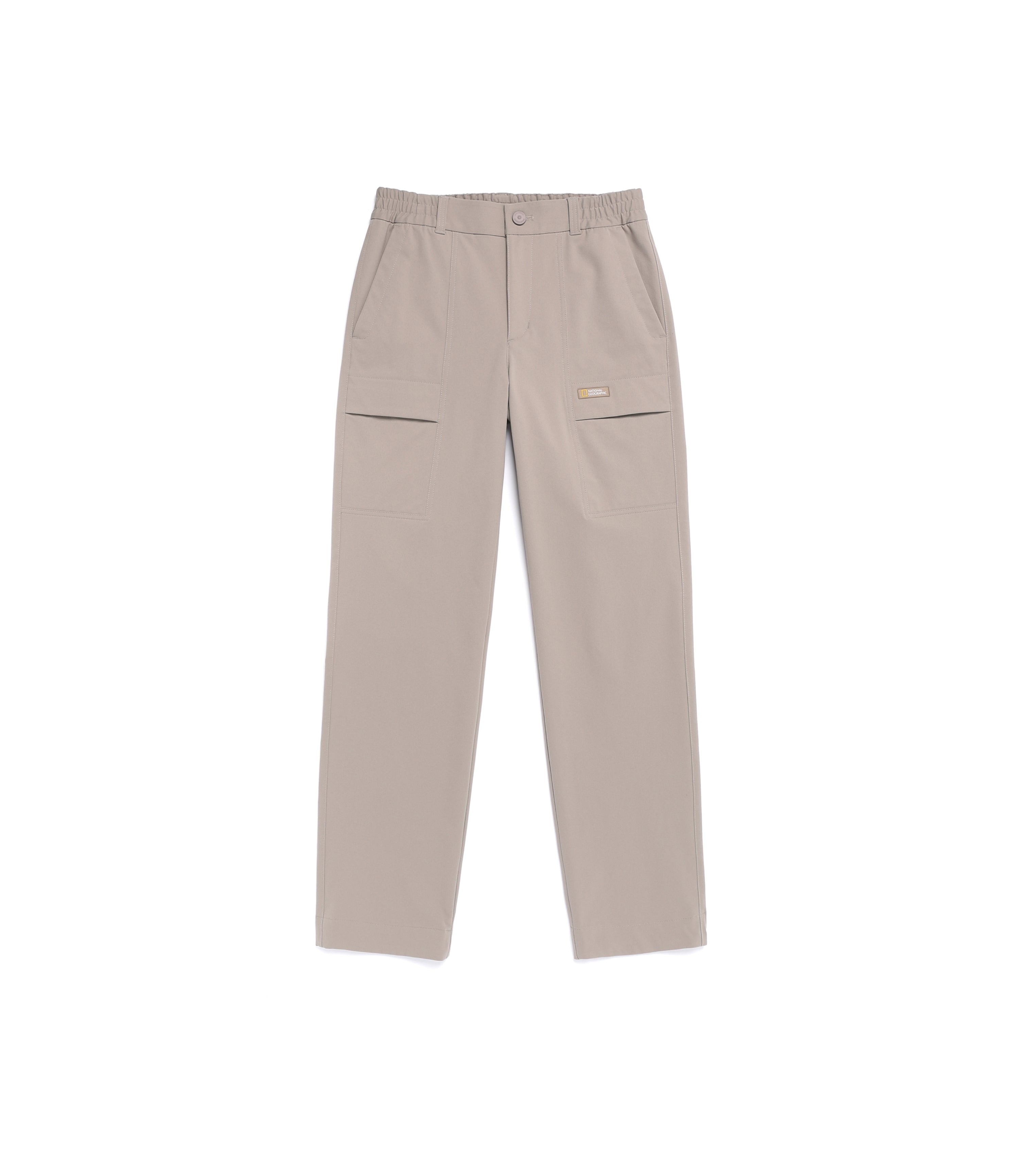 Women's TANU Basic Fit Straight Pants<br>OAK BEIGE