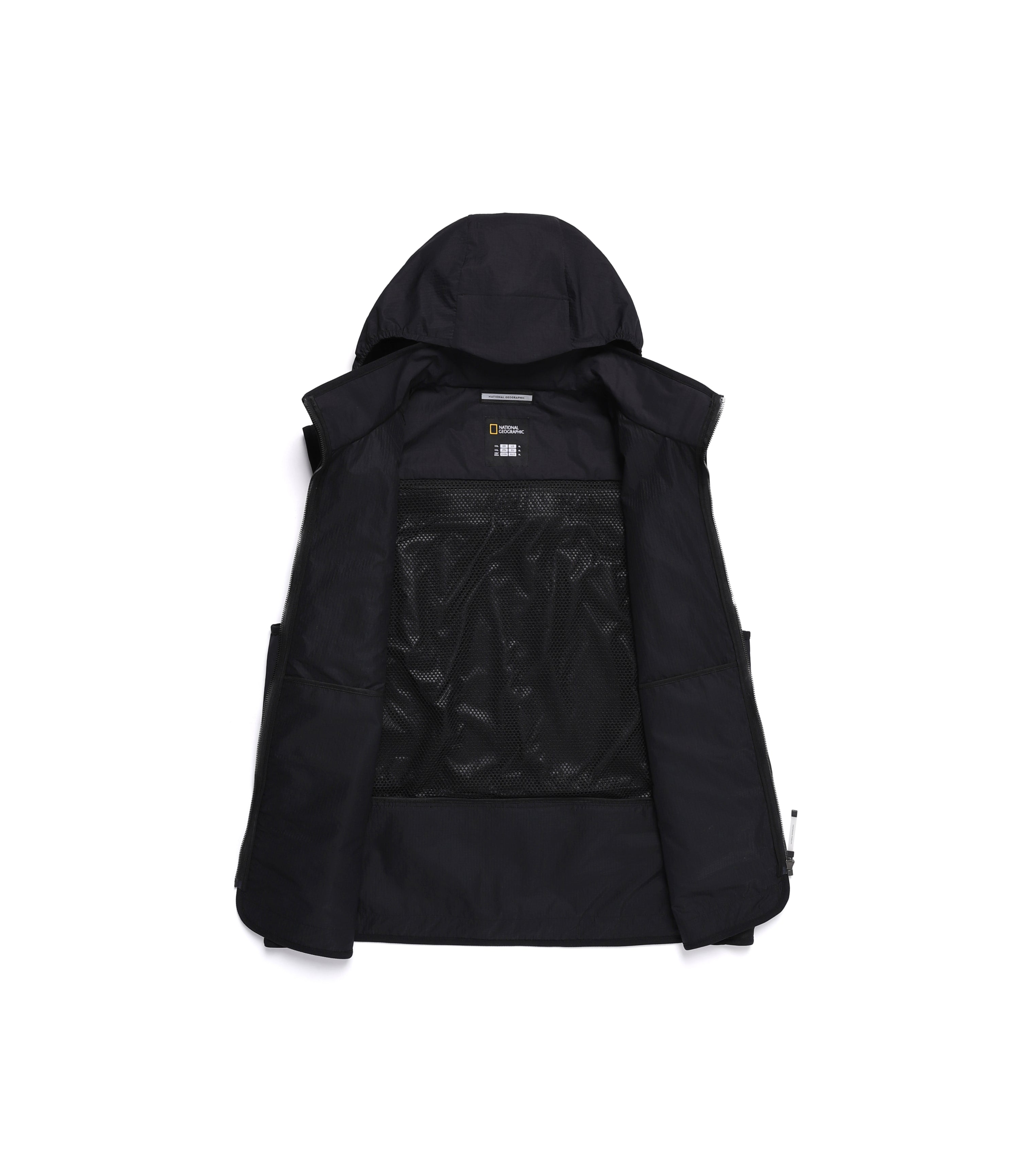 Men's NRN Hybrid Hooded Vest<br>CARBON BLACK