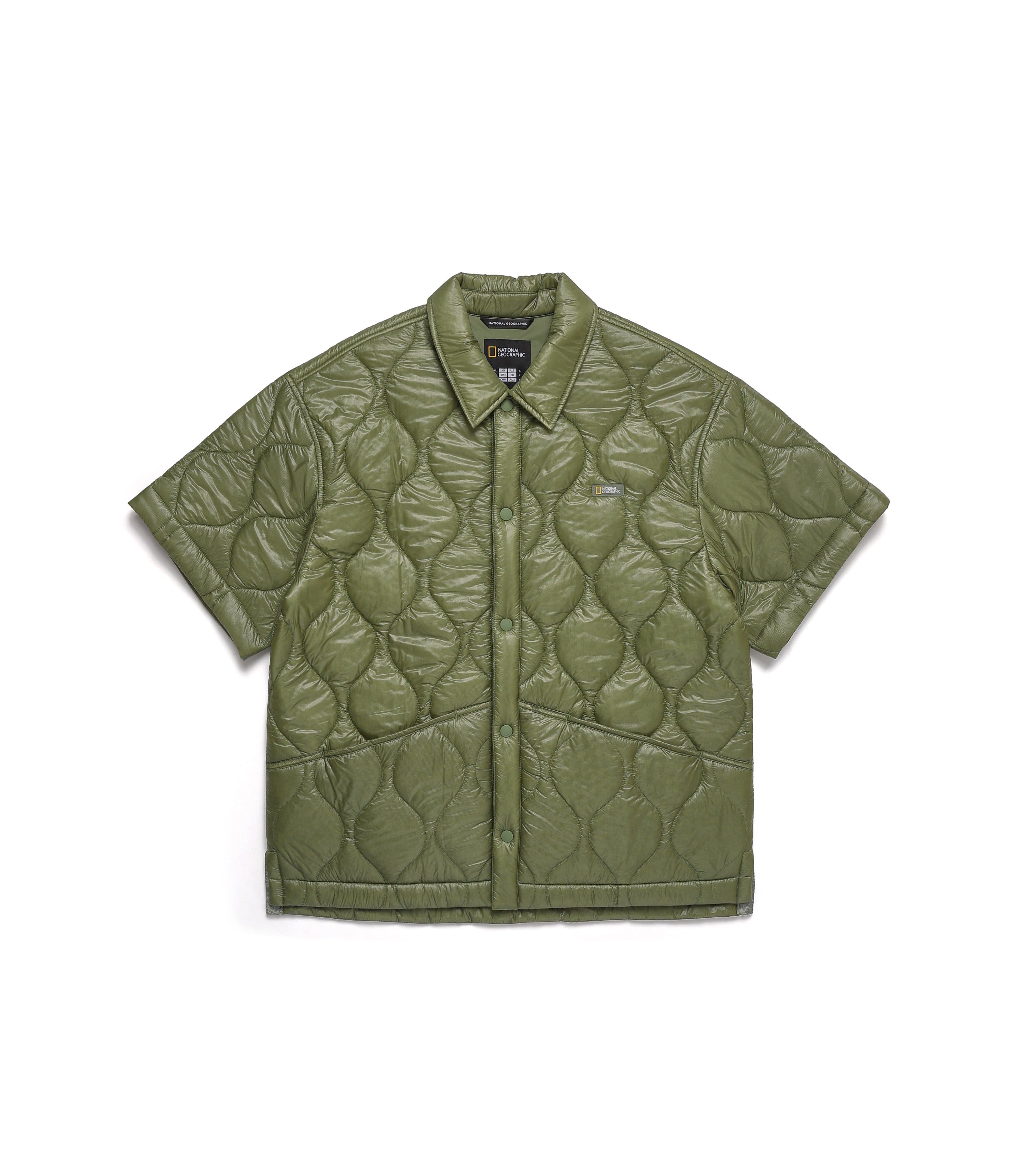 Men's NRN Light Quilted Half Sleeve Shacket<br>KHAKI