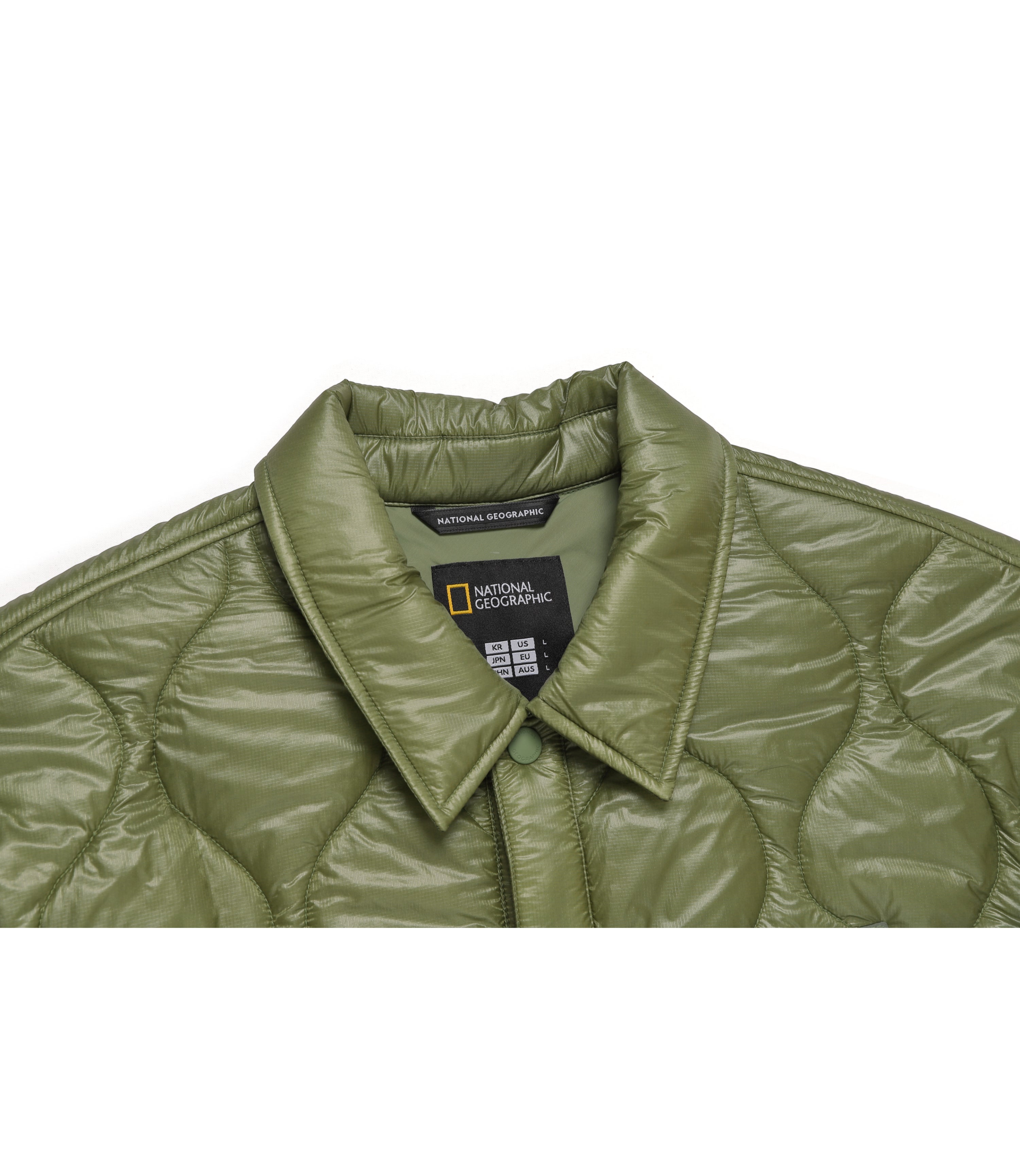 Men's NRN Light Quilted Half Sleeve Shacket<br>KHAKI