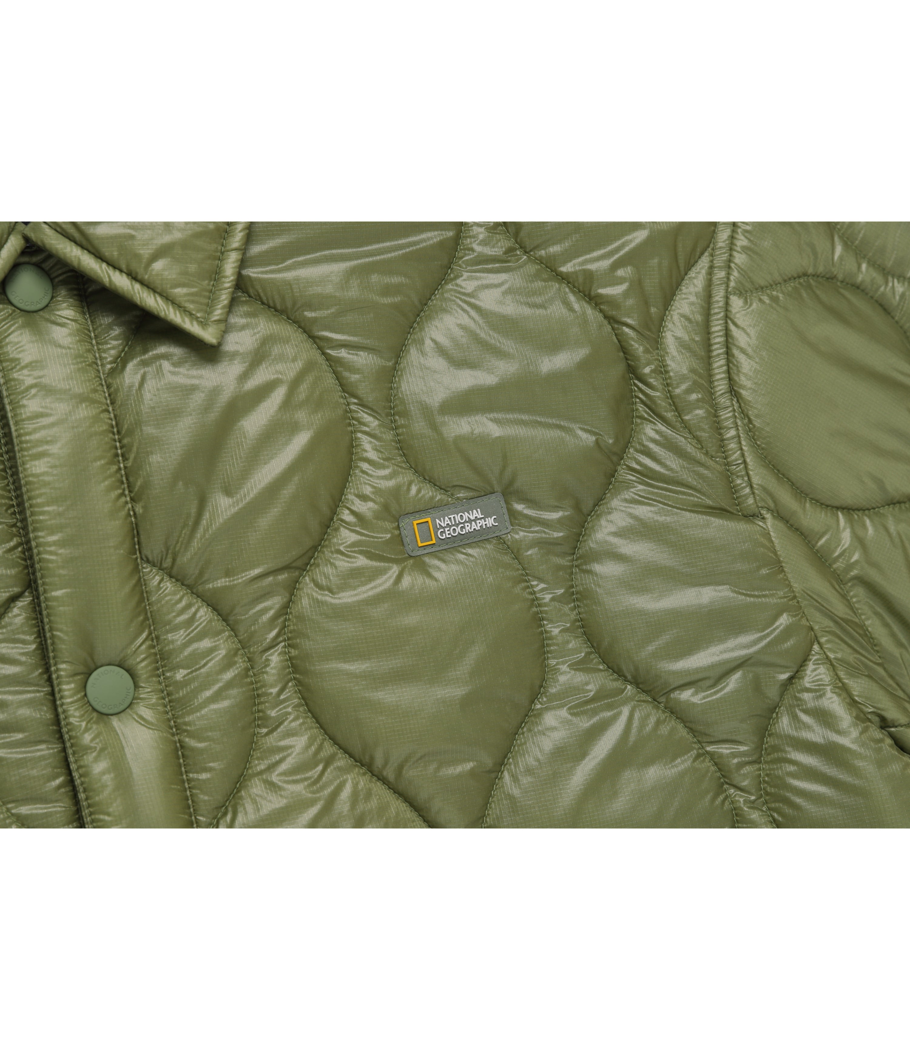 Men's NRN Light Quilted Half Sleeve Shacket<br>KHAKI