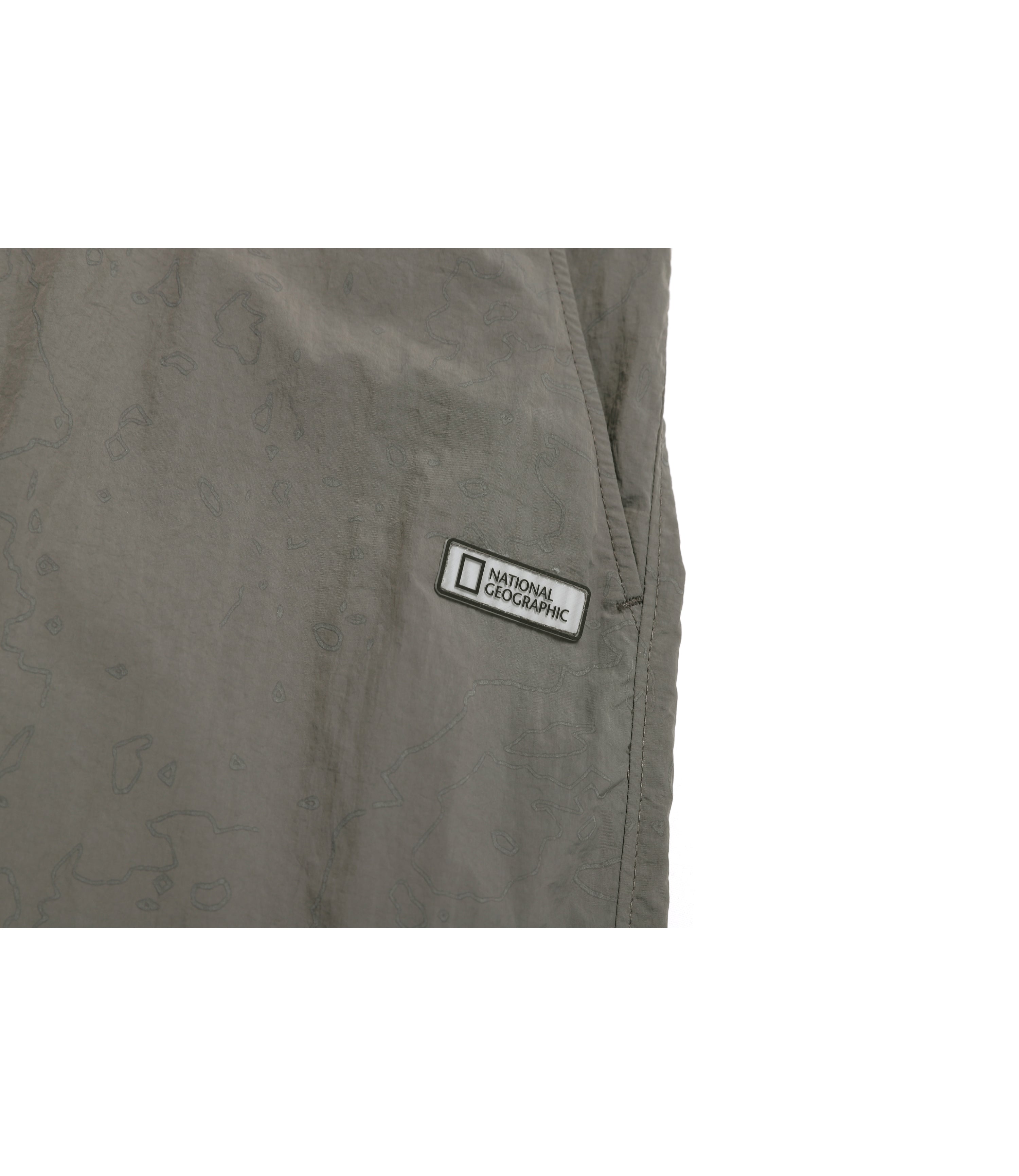 Unisex NRN Utility Allover Print Set Up Shorts<br>KHAKI GREEN