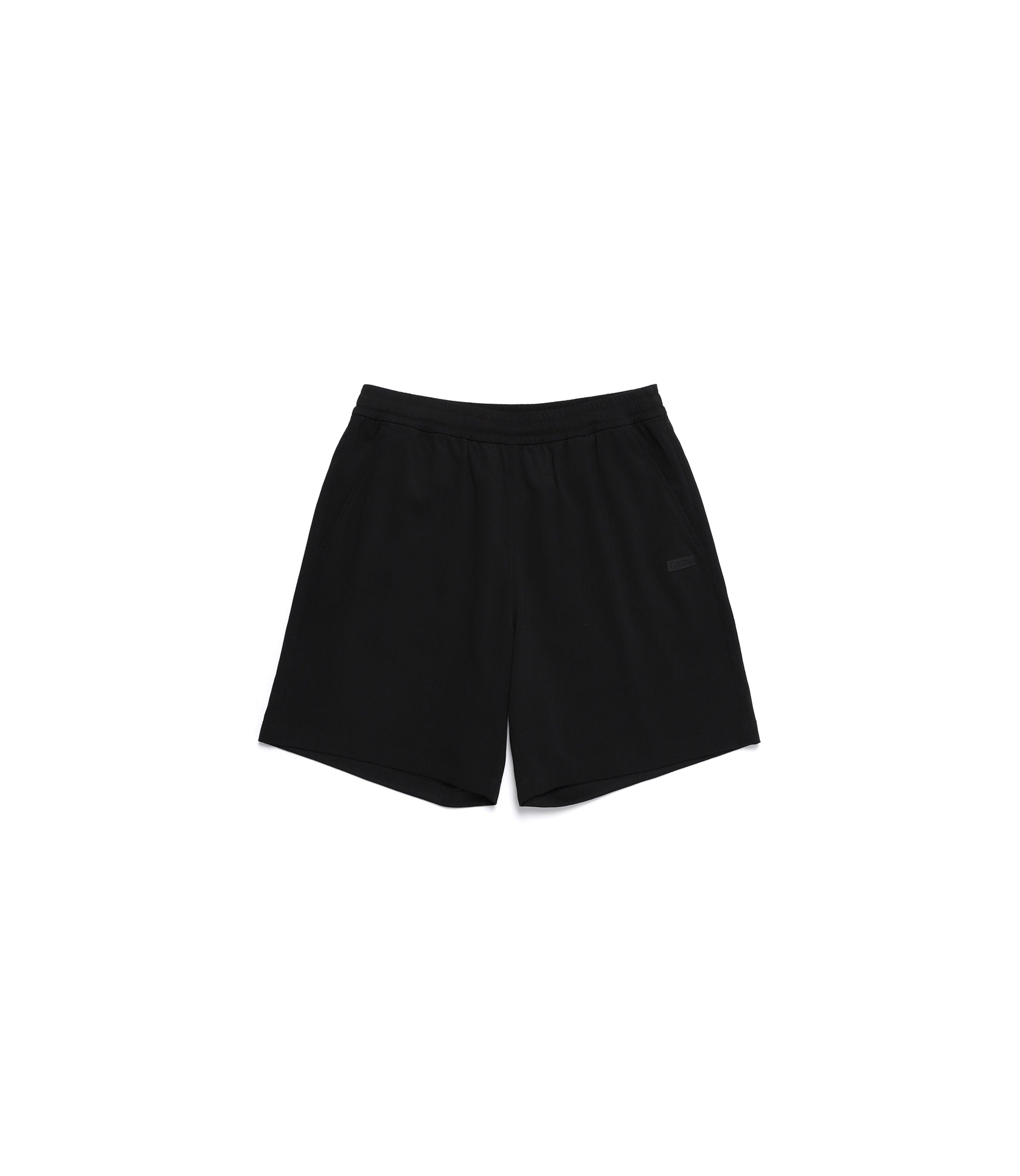 Unisex Crinkle 5/6-Length Short Pants<br>CARBON BLACK