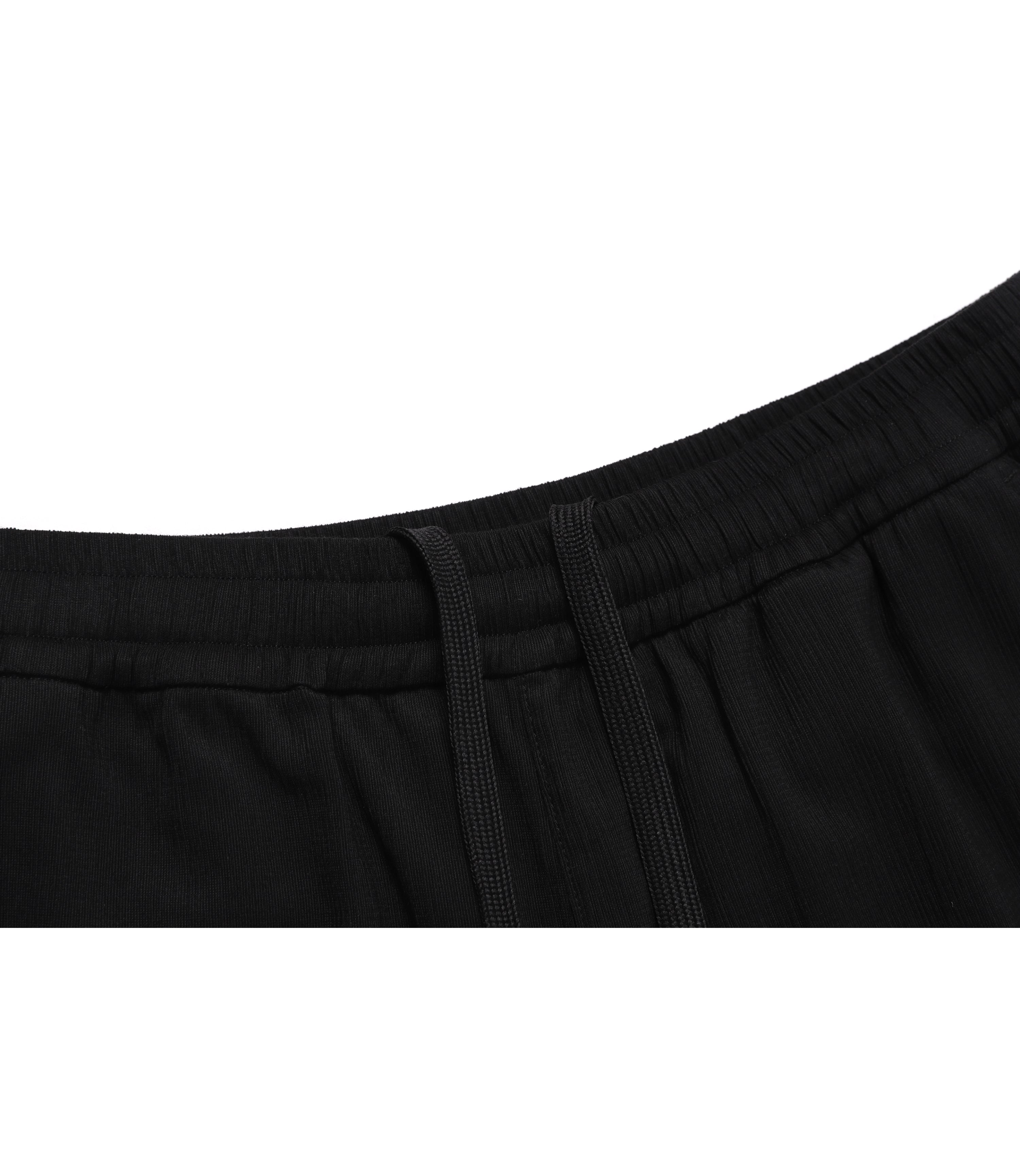 Unisex Crinkle 5/6-Length Short Pants<br>CARBON BLACK