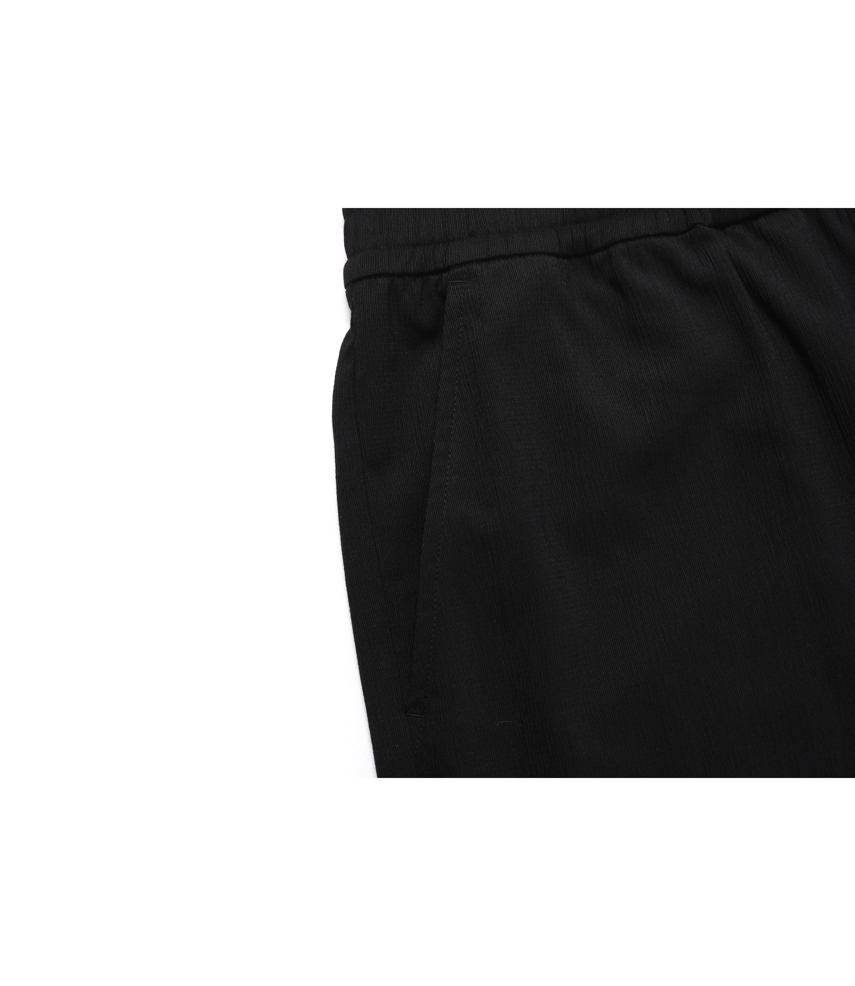 Unisex Crinkle 5/6-Length Short Pants<br>CARBON BLACK