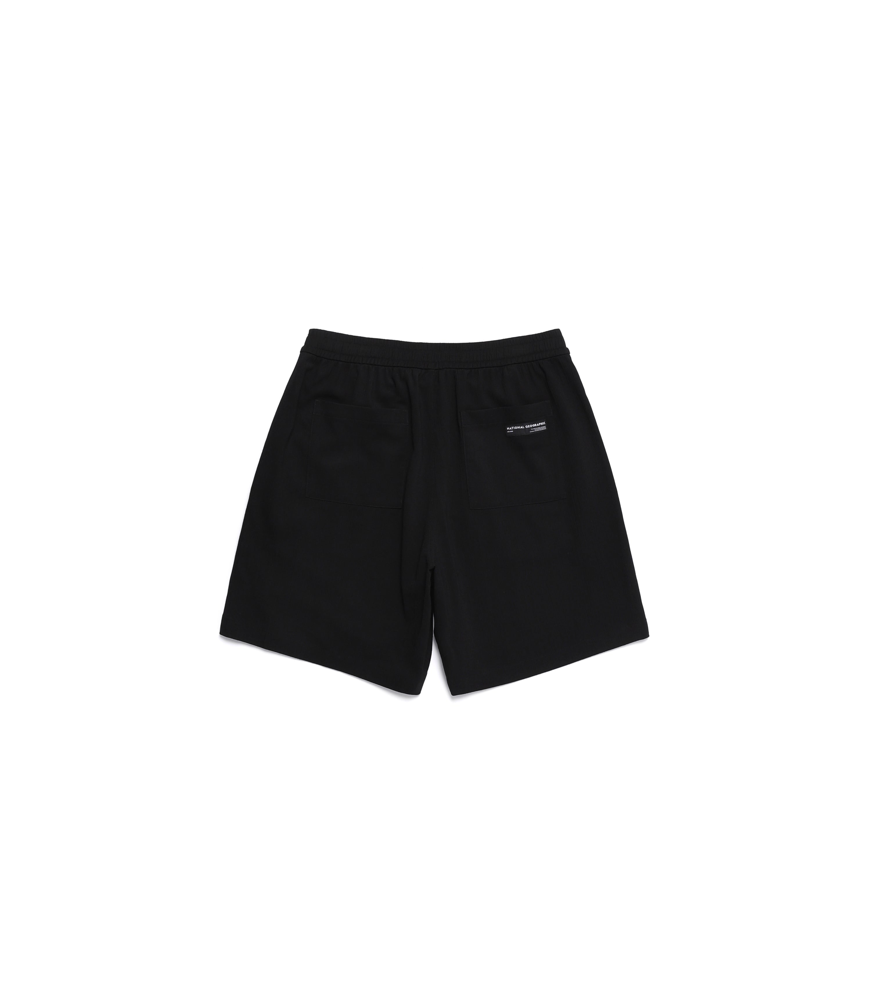 Unisex Crinkle 5/6-Length Short Pants<br>CARBON BLACK