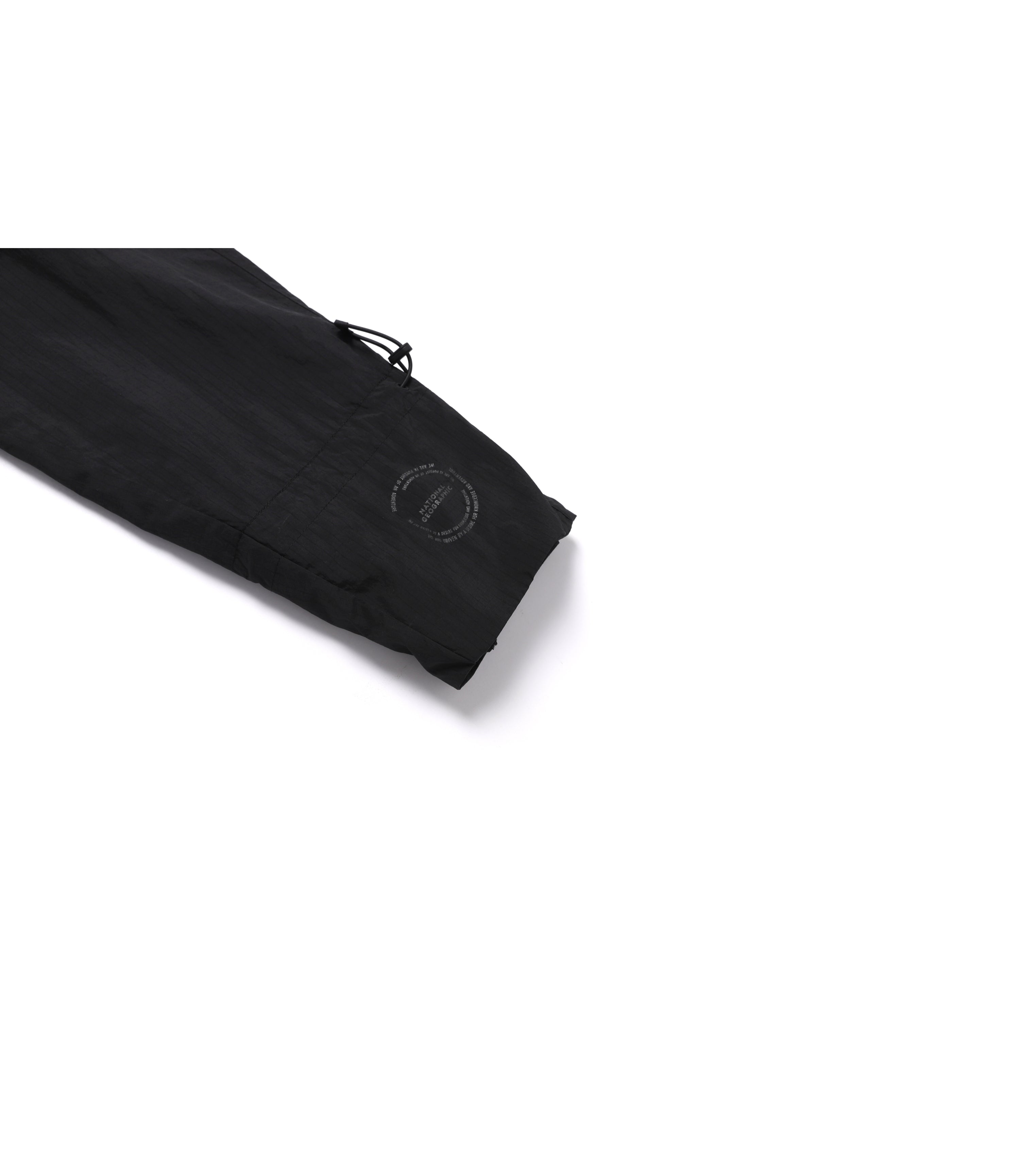Unisex NRN Shirring Woven Set Up Windbreaker<br>CARBON BLACK