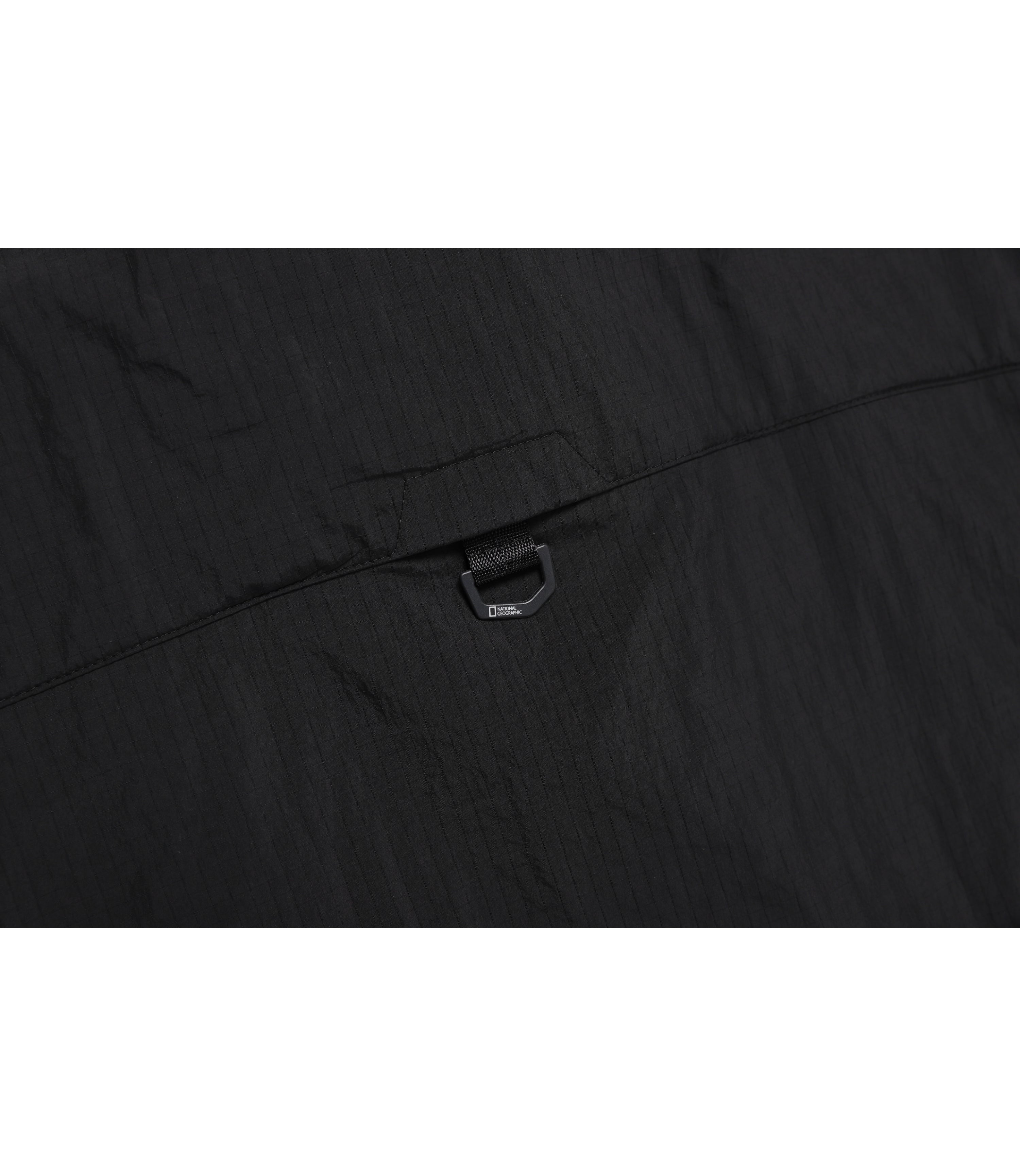 Unisex NRN Shirring Woven Set Up Windbreaker<br>CARBON BLACK