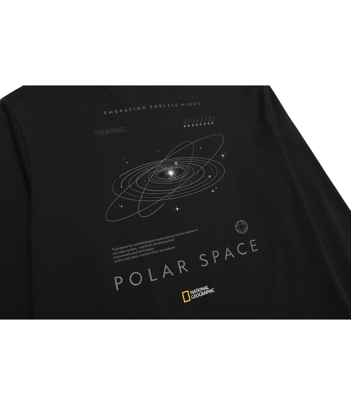 Unisex Graphic Long Sleeve T-Shirt<br>BLACK