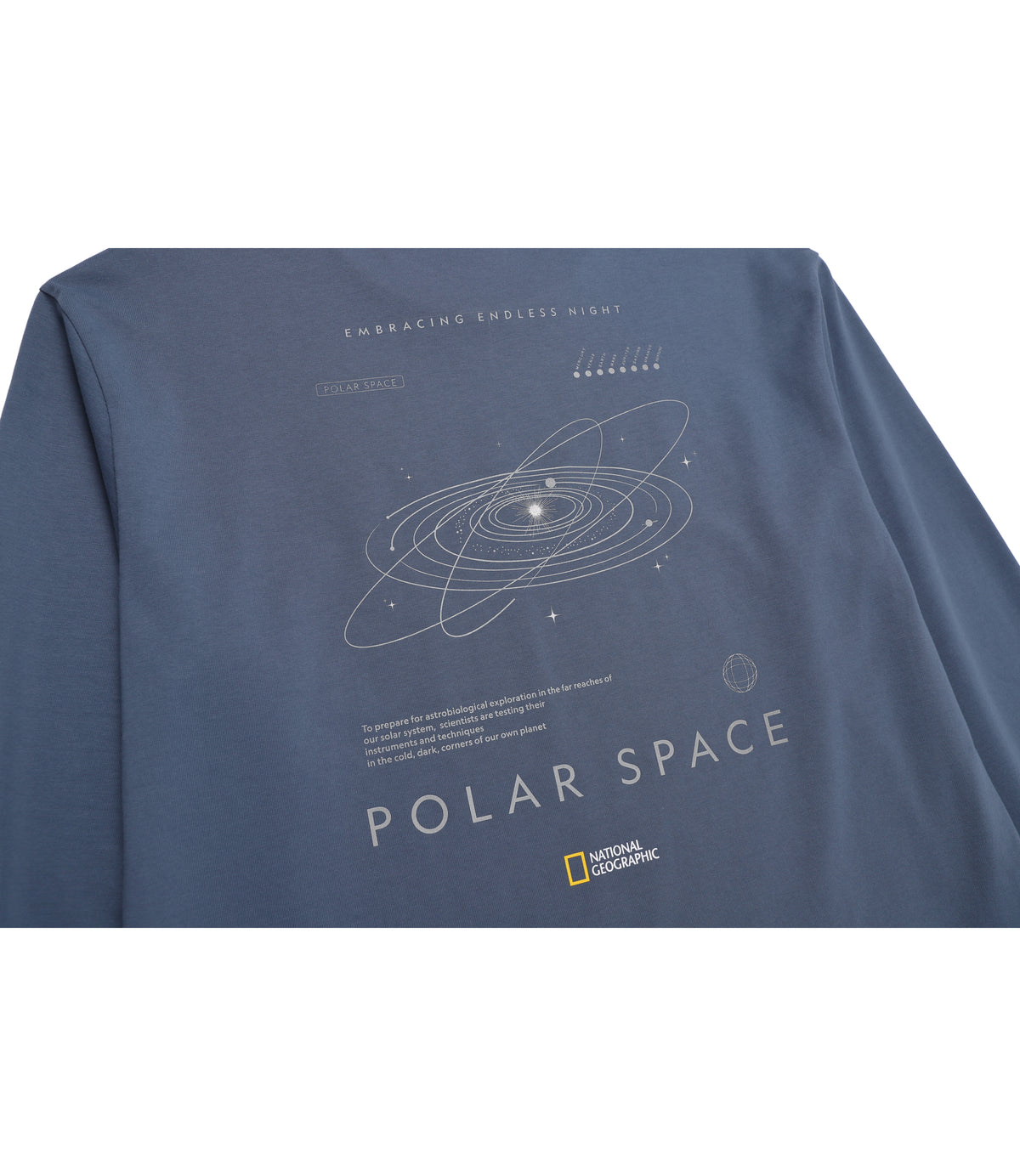 Unisex Graphic Long Sleeve T-Shirt<br>MOON BLUE