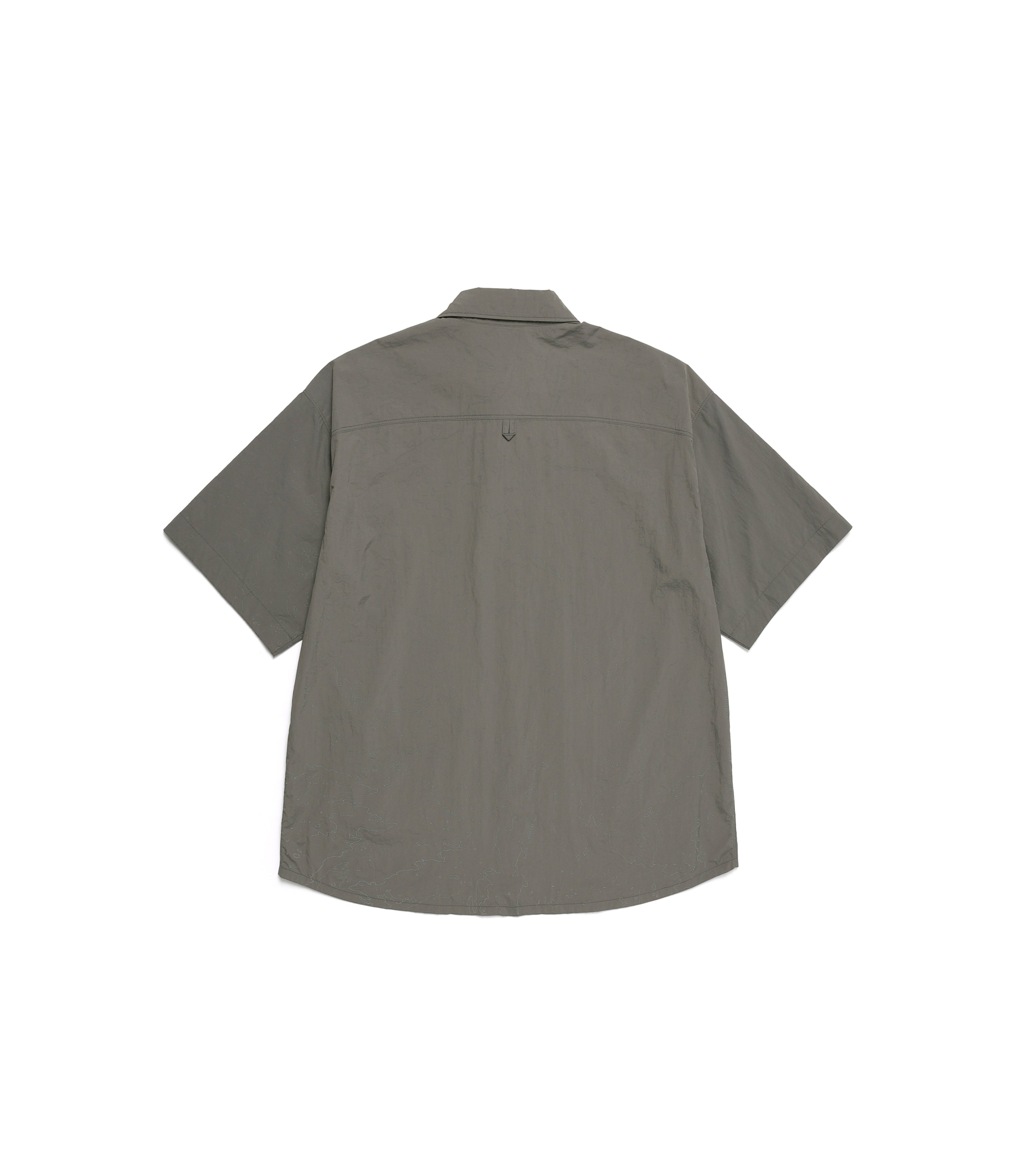Unisex NRN Utility Allover Print Set Up Shirt<br>KHAKI GREEN
