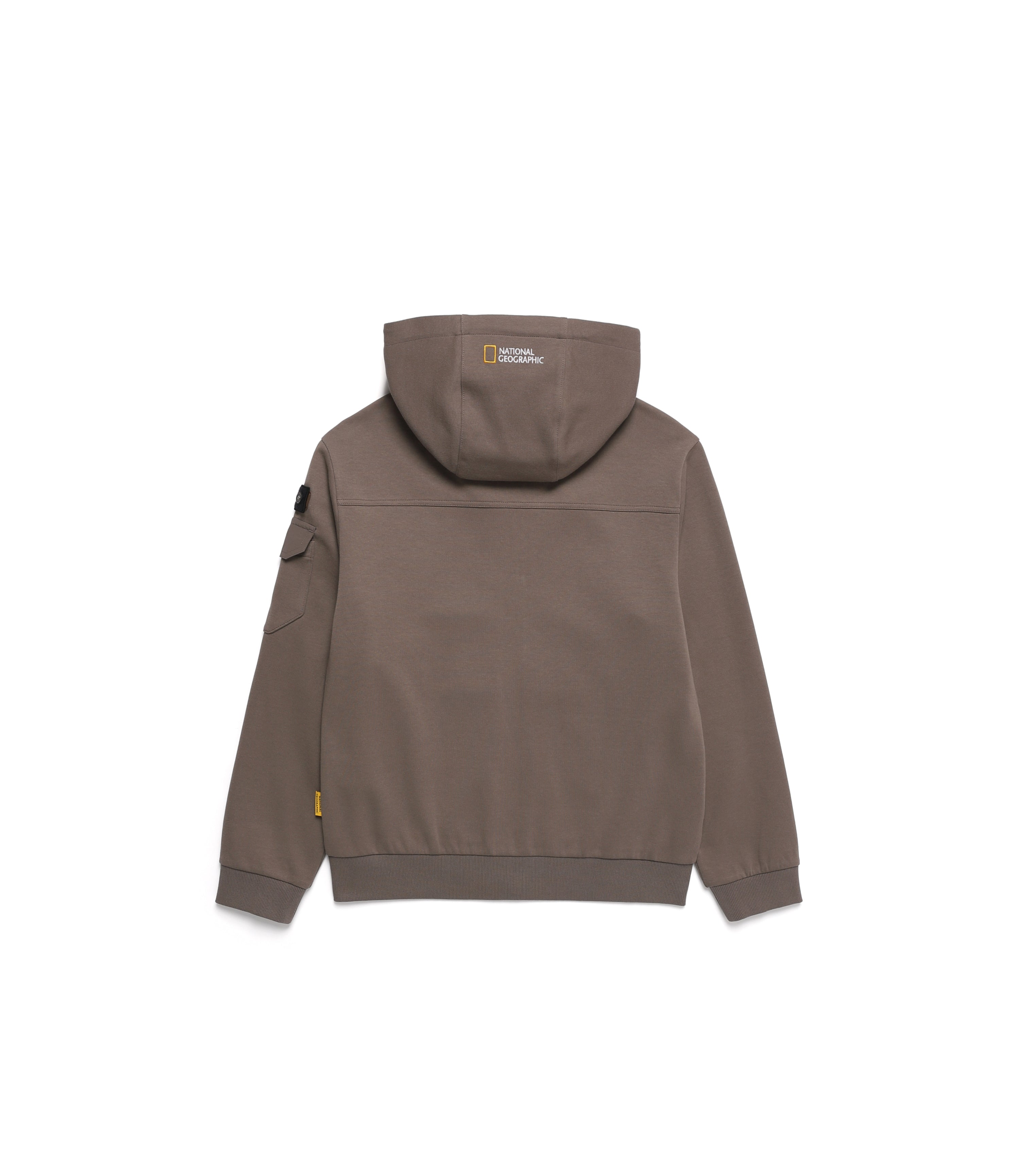 Unisex SOULION Pocket Zip-Up Hoodie<br>K/MOCHA