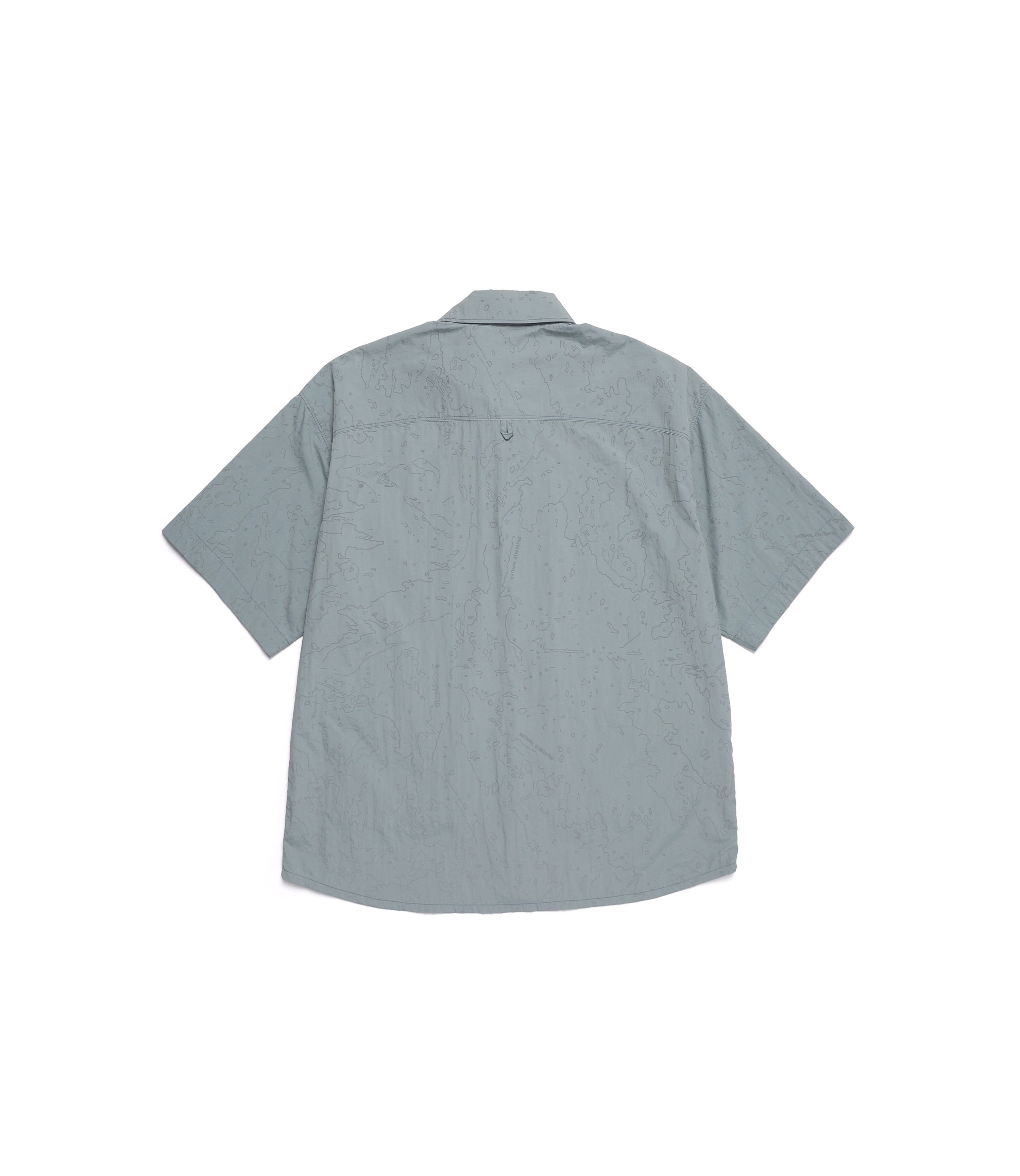 Unisex NRN Utility Allover Print Set Up Shirt<br>STONE GREY