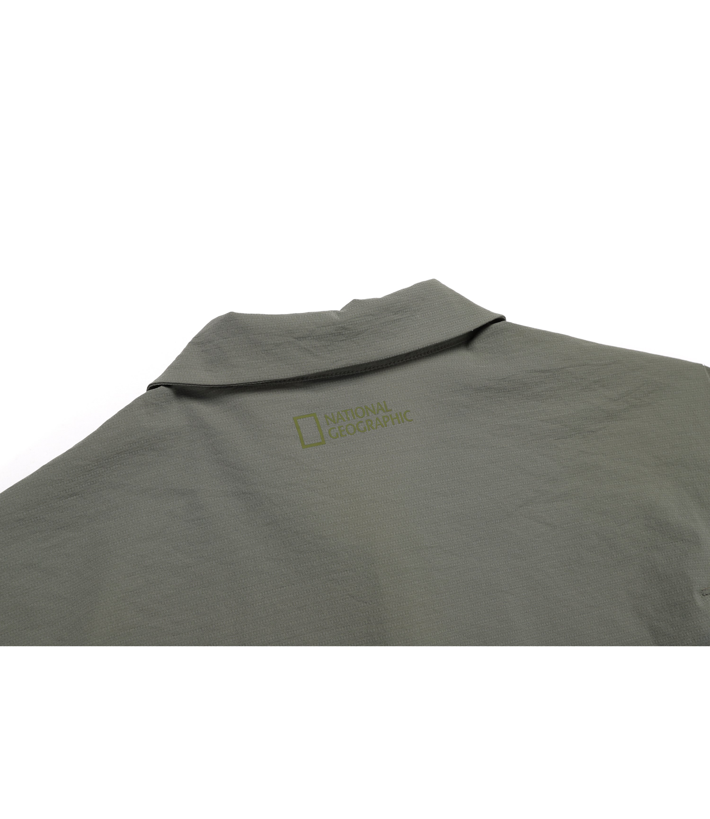 Men's Frozen Cube Short Sleeve Collar Tee<br>KHAKI