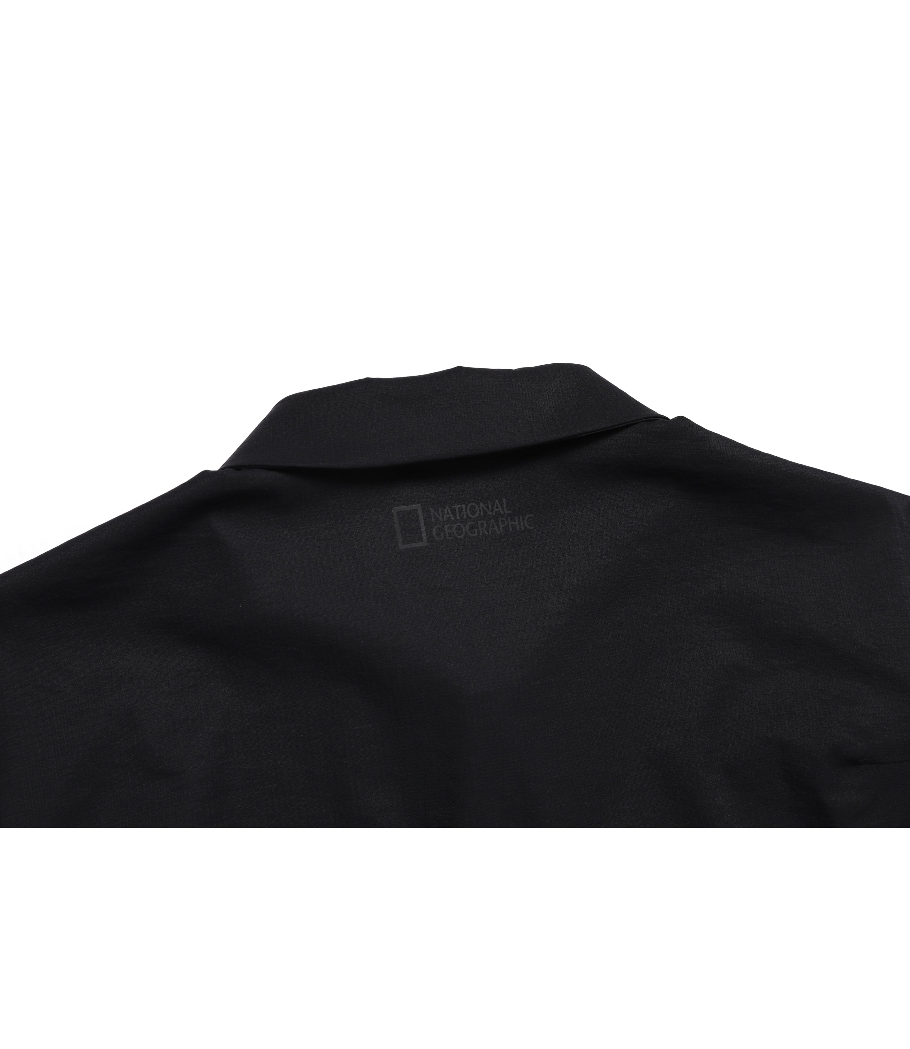 Men's Frozen Cube Short Sleeve Collar Tee<br>CARBON BLACK