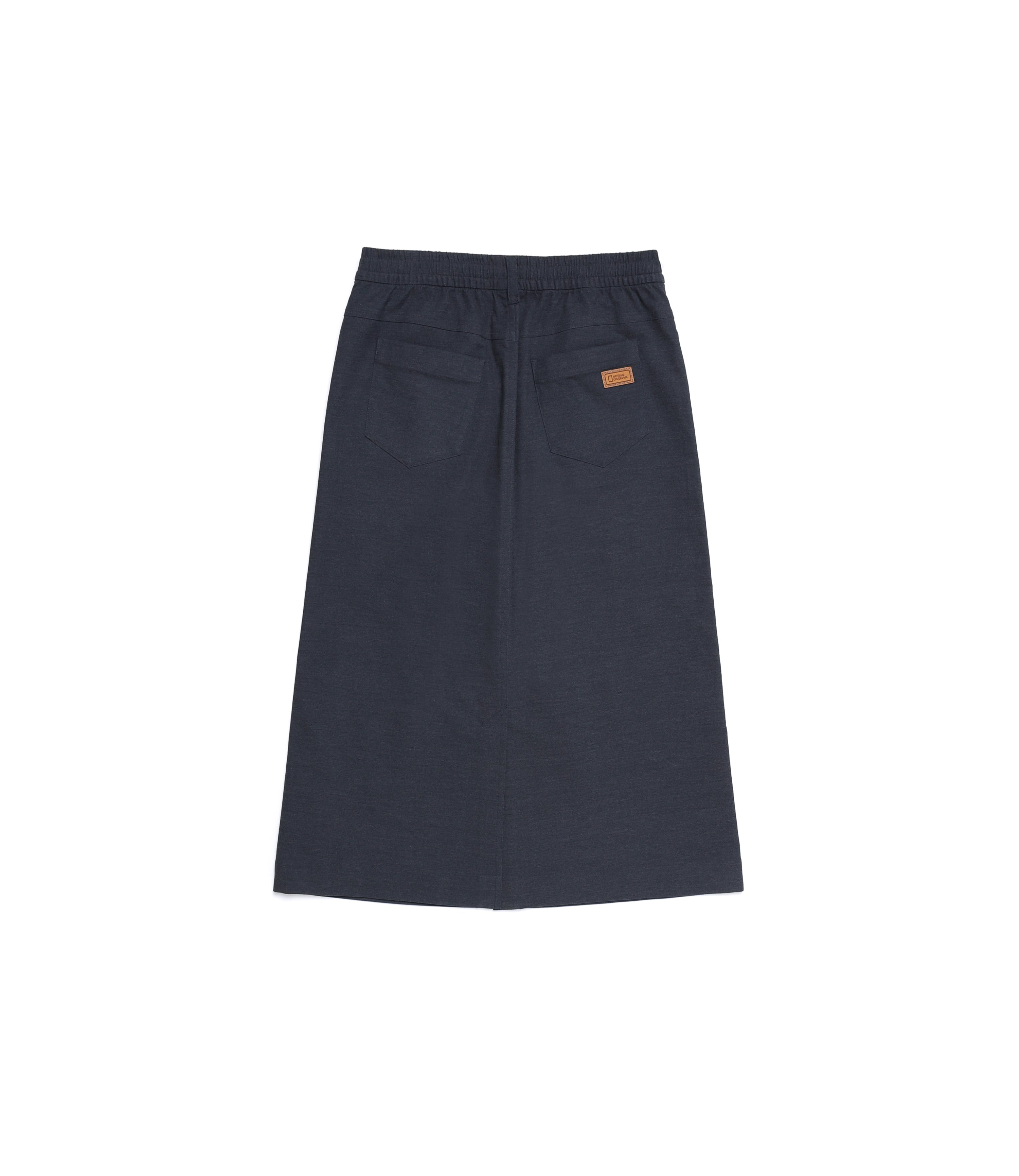 Women's Denimlike Long Skirt<br>INDIGO