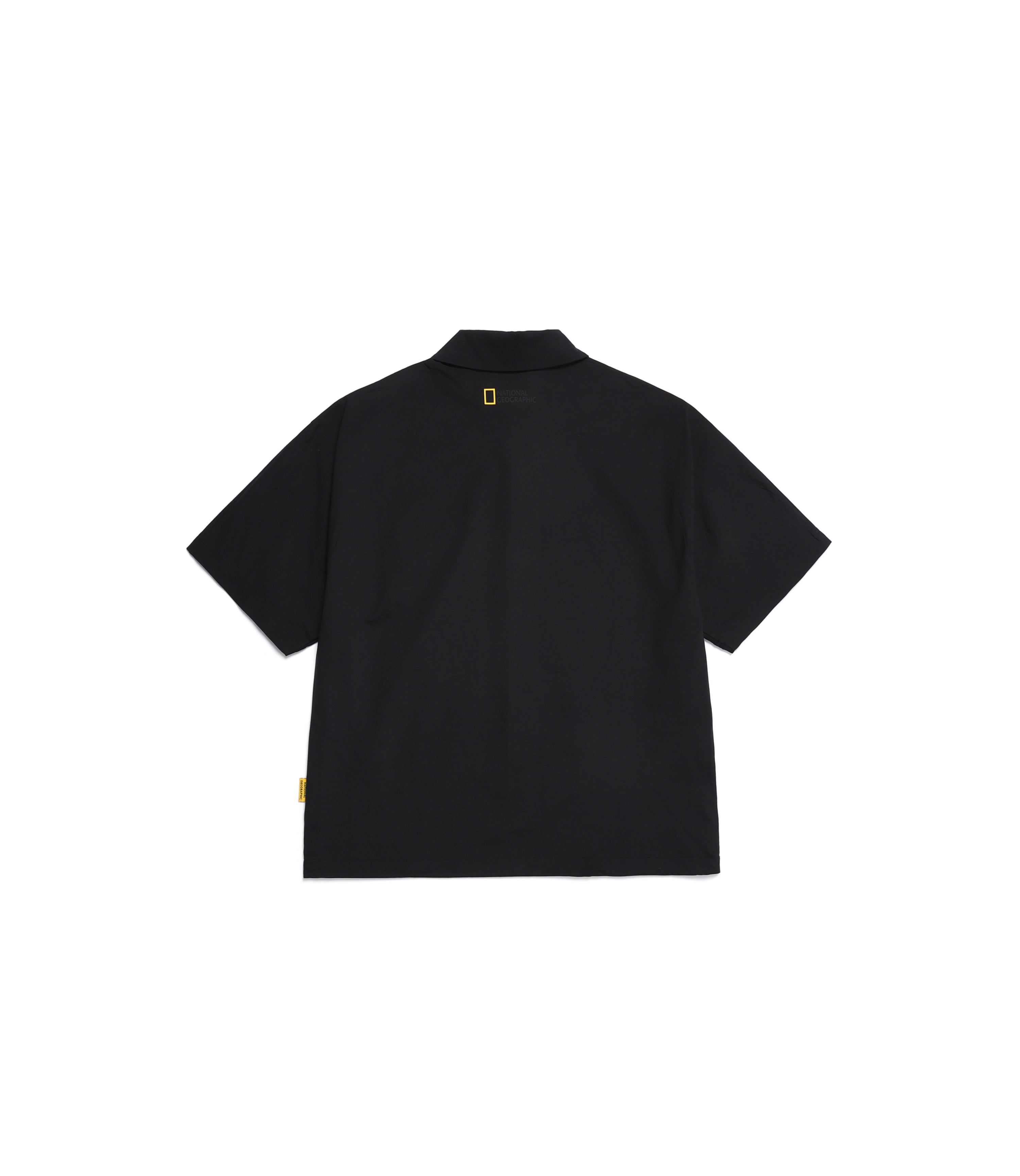 Unisex Frozen Air Short Sleeve Collar Tee<br>CARBON BLACK