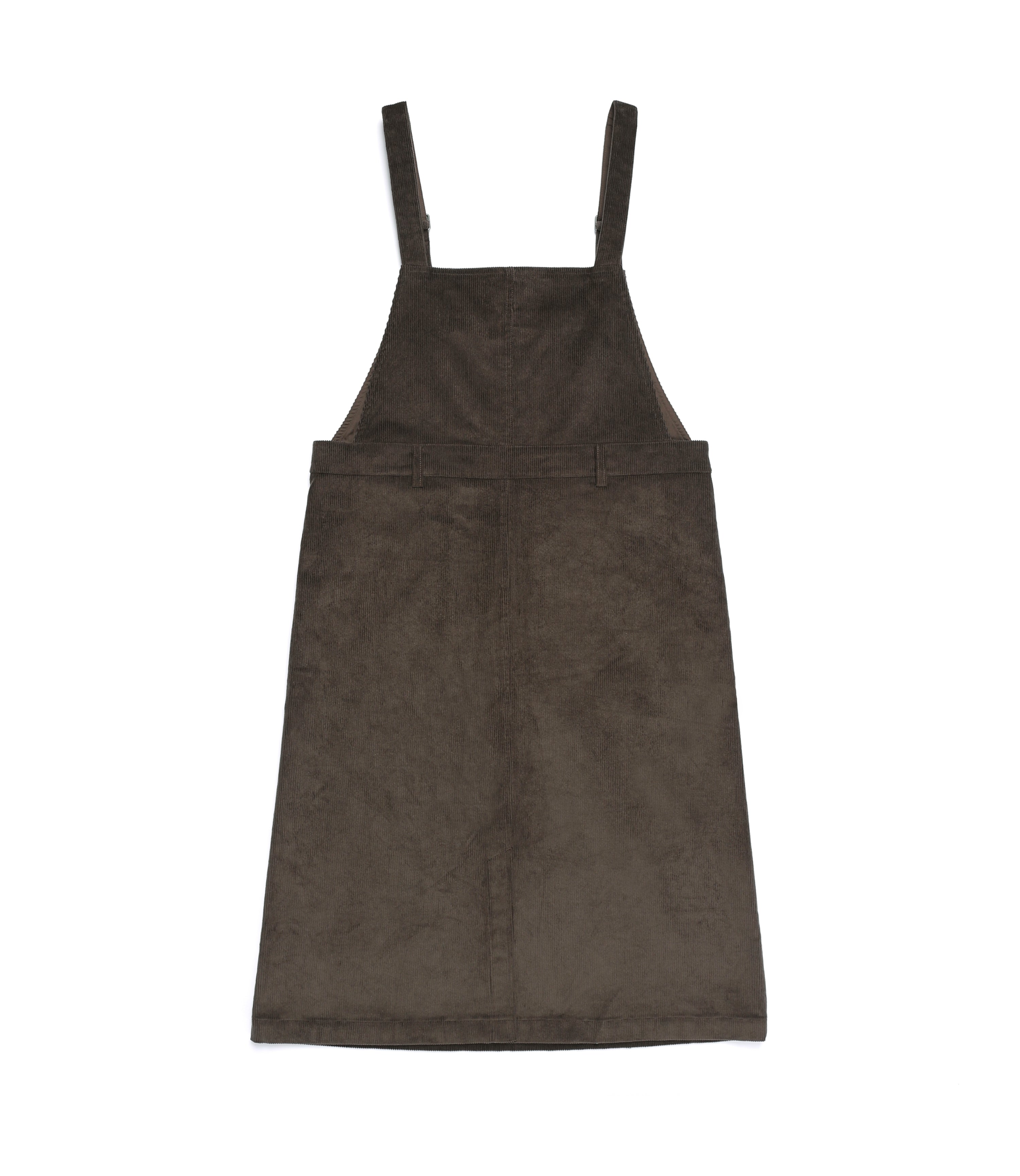Women's Corduroy Overall Dress<br>BROWN
