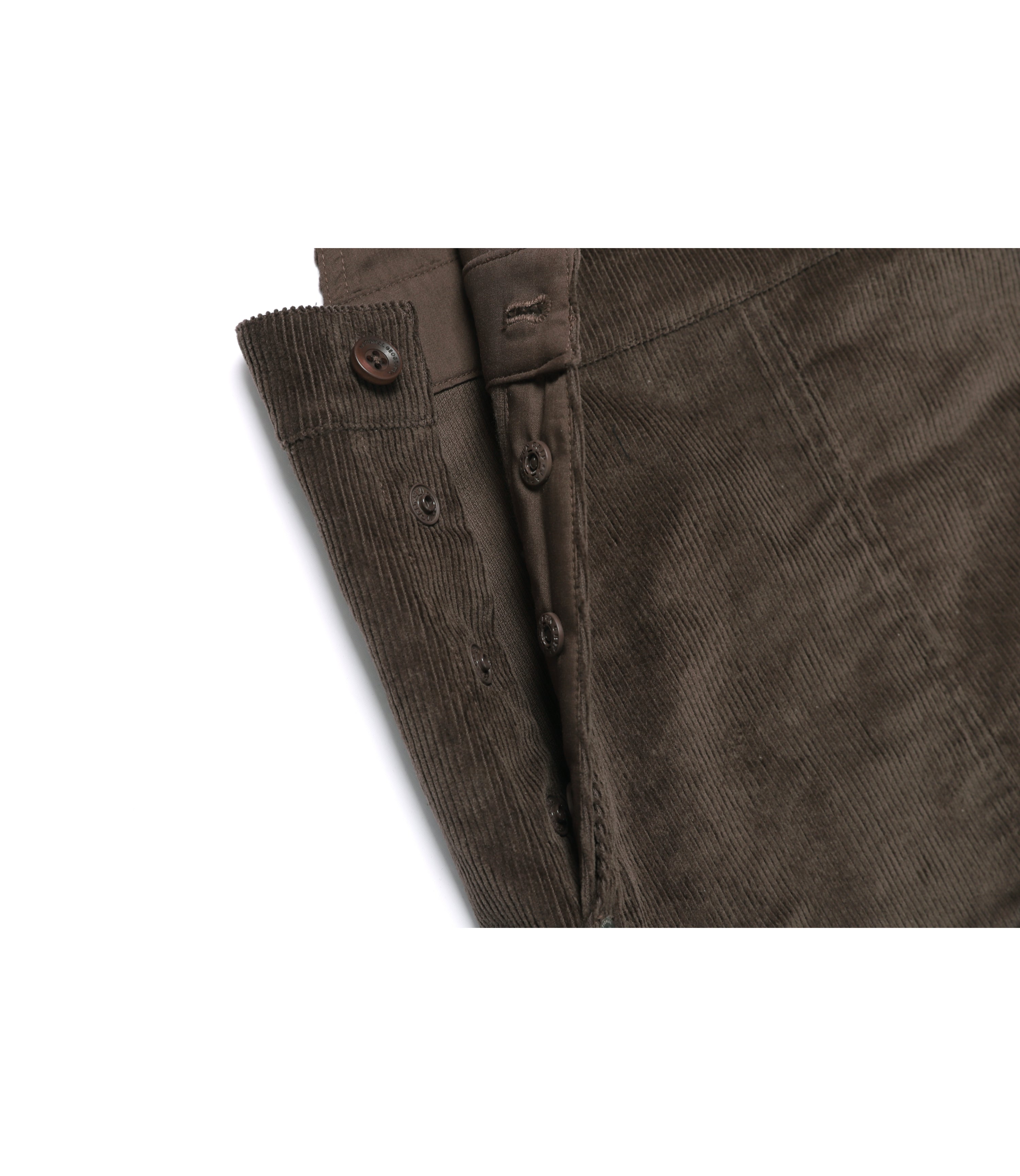 Women's Corduroy Overall Dress<br>BROWN