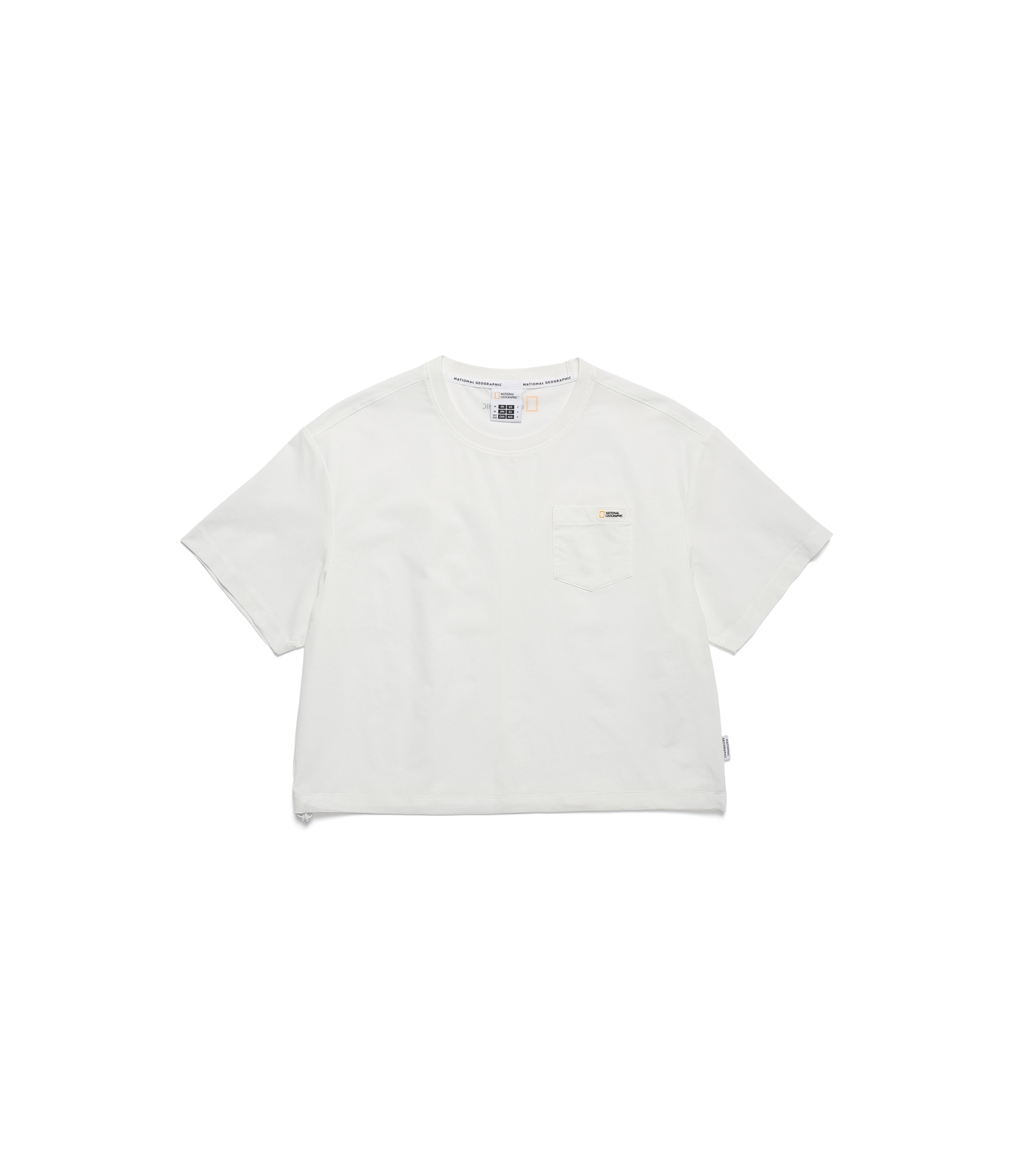 Women's Frozen Air Semi Crop Pocket Short Sleeve Tee<br>BIRCH